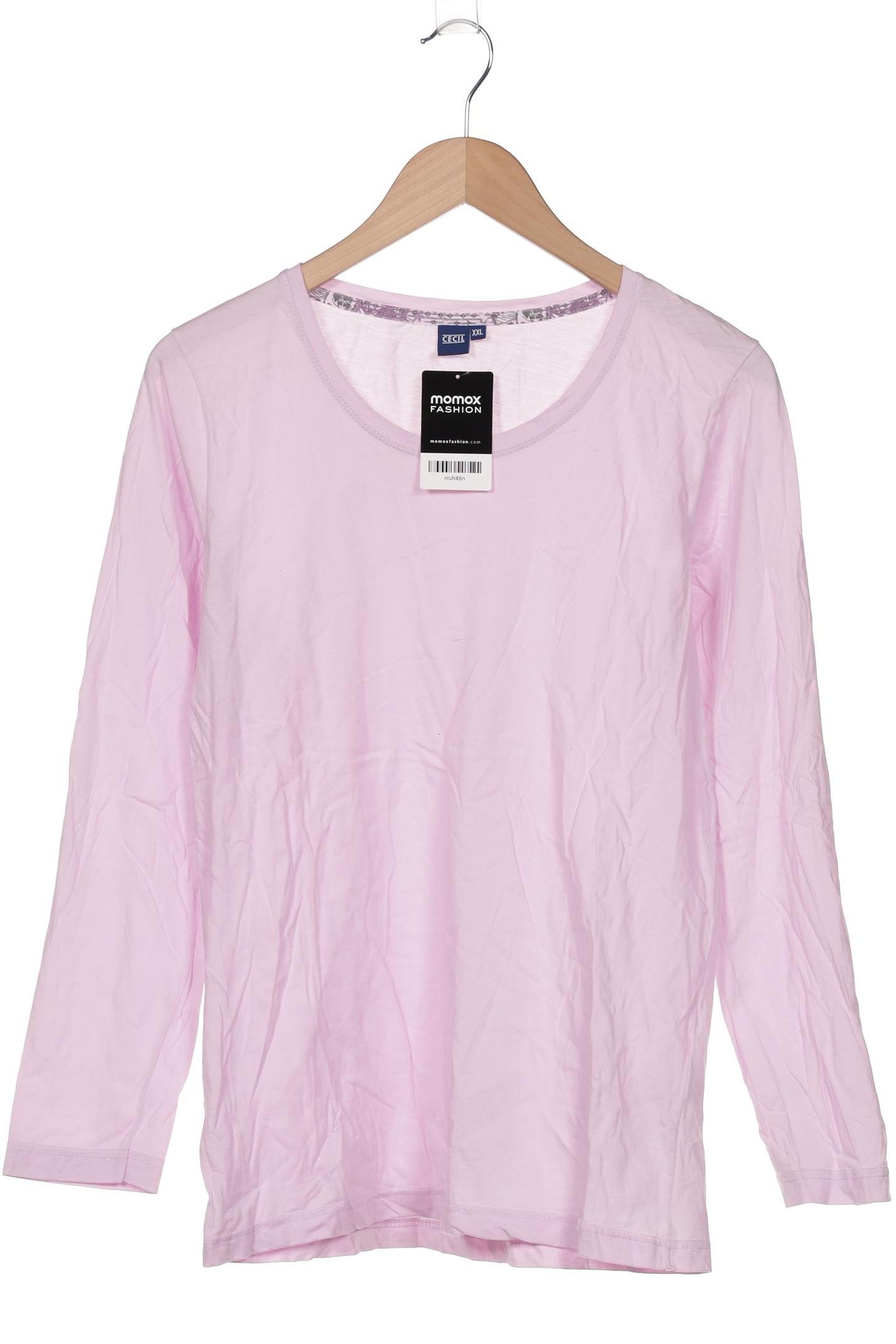 

Cecil Damen Langarmshirt, pink, Gr. 46