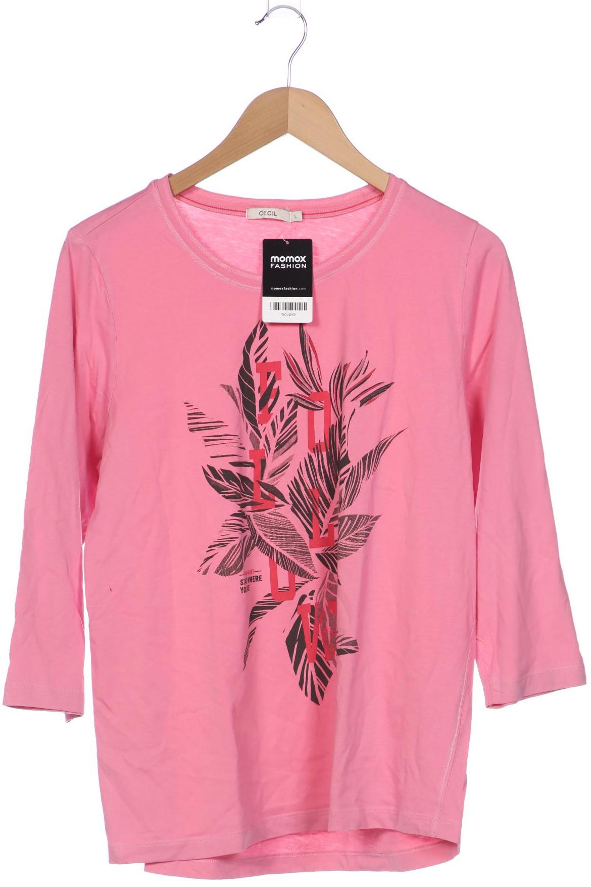 

Cecil Damen Langarmshirt, pink, Gr. 42