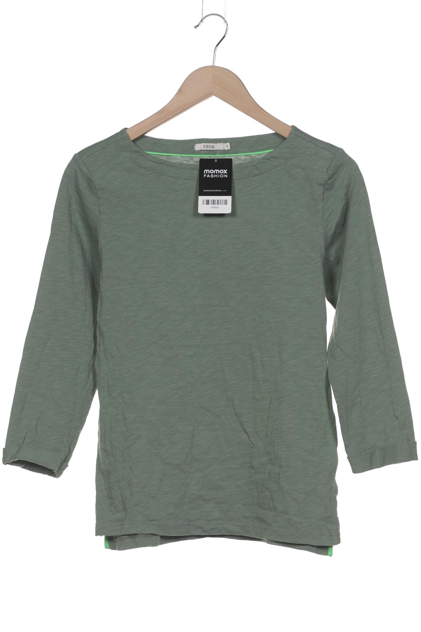 

Cecil Damen Langarmshirt, hellgrün, Gr. 36