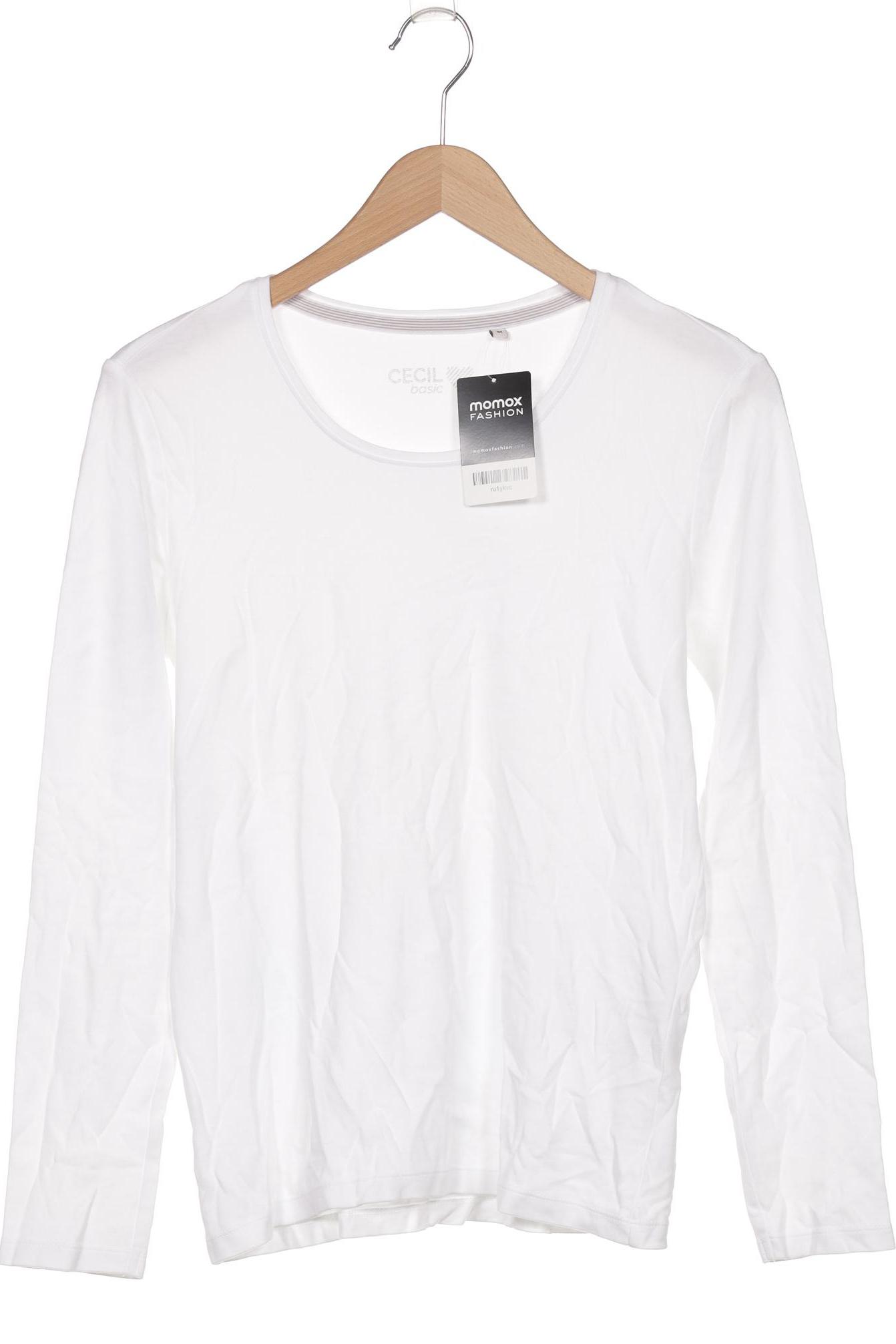 

Cecil Damen Langarmshirt, weiß, Gr. 38