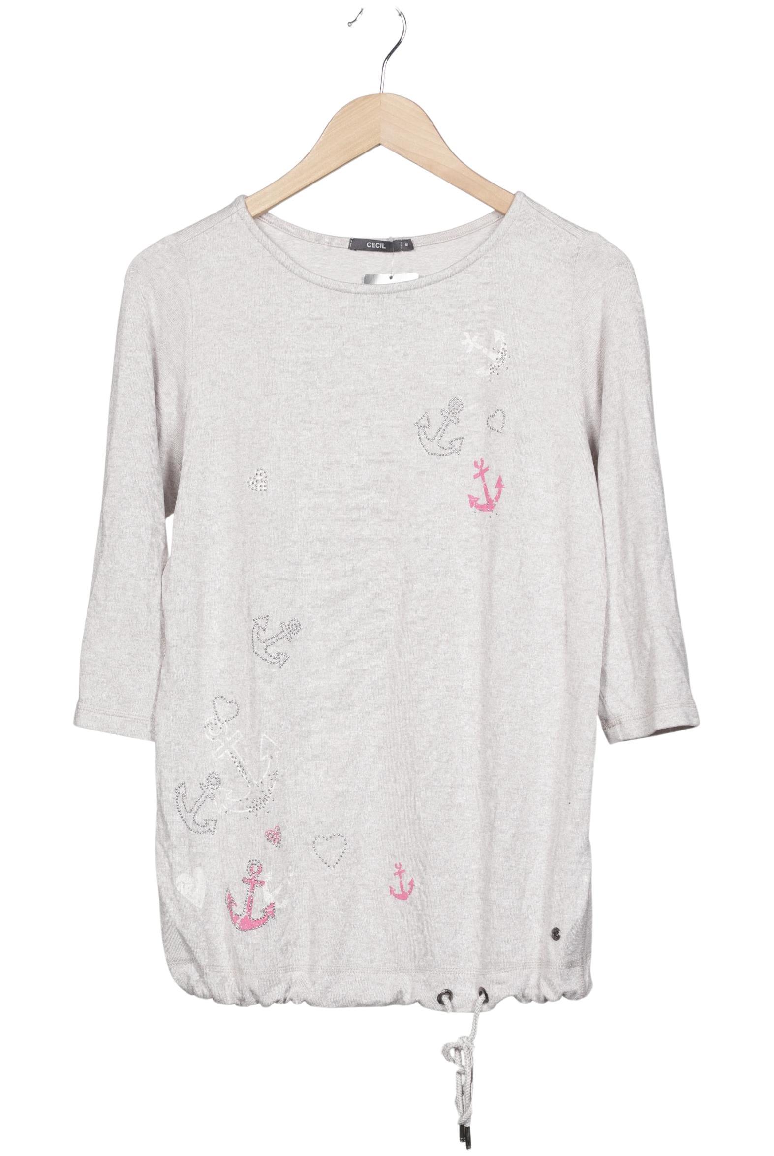 

Cecil Damen Langarmshirt, grau, Gr. 36