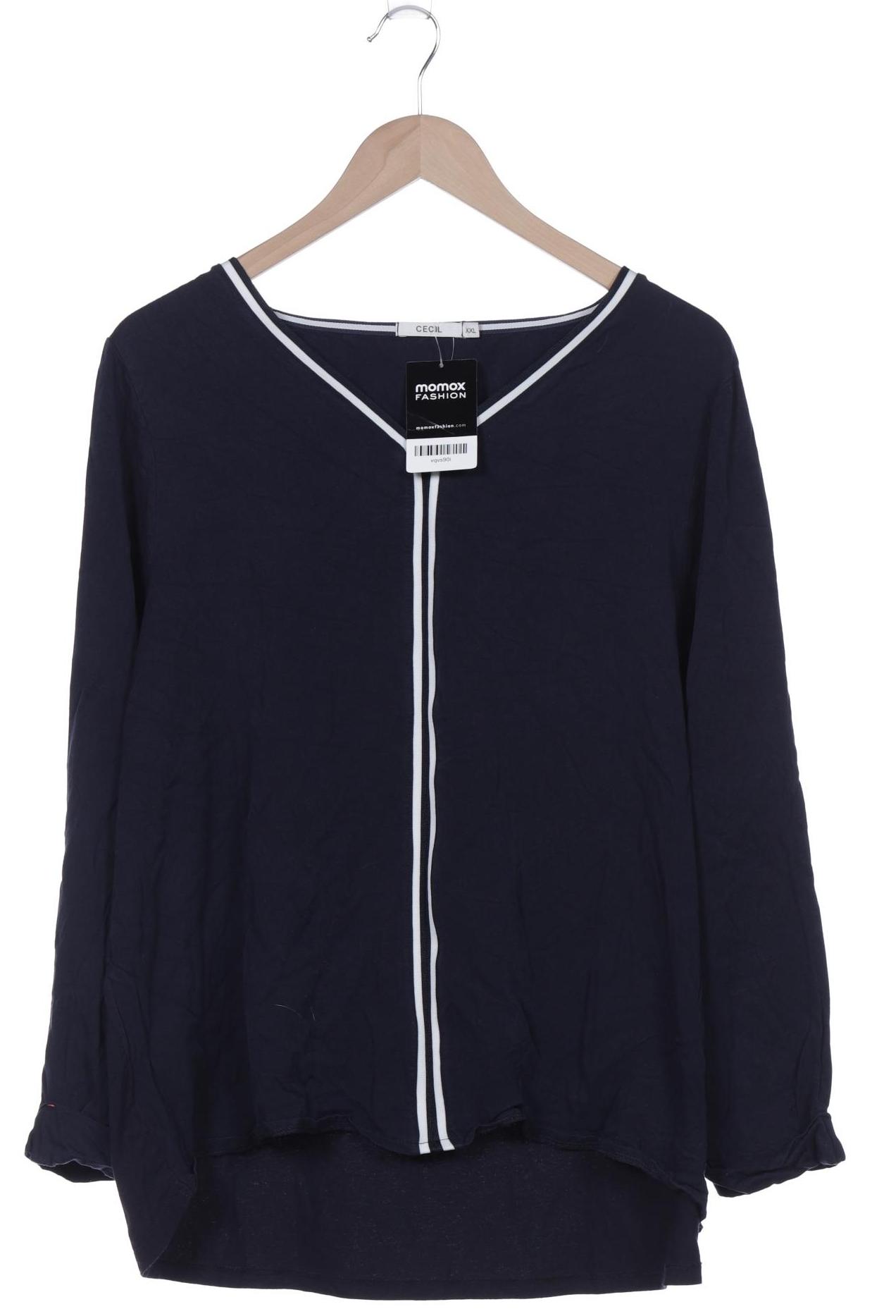 

Cecil Damen Langarmshirt, marineblau, Gr. 46
