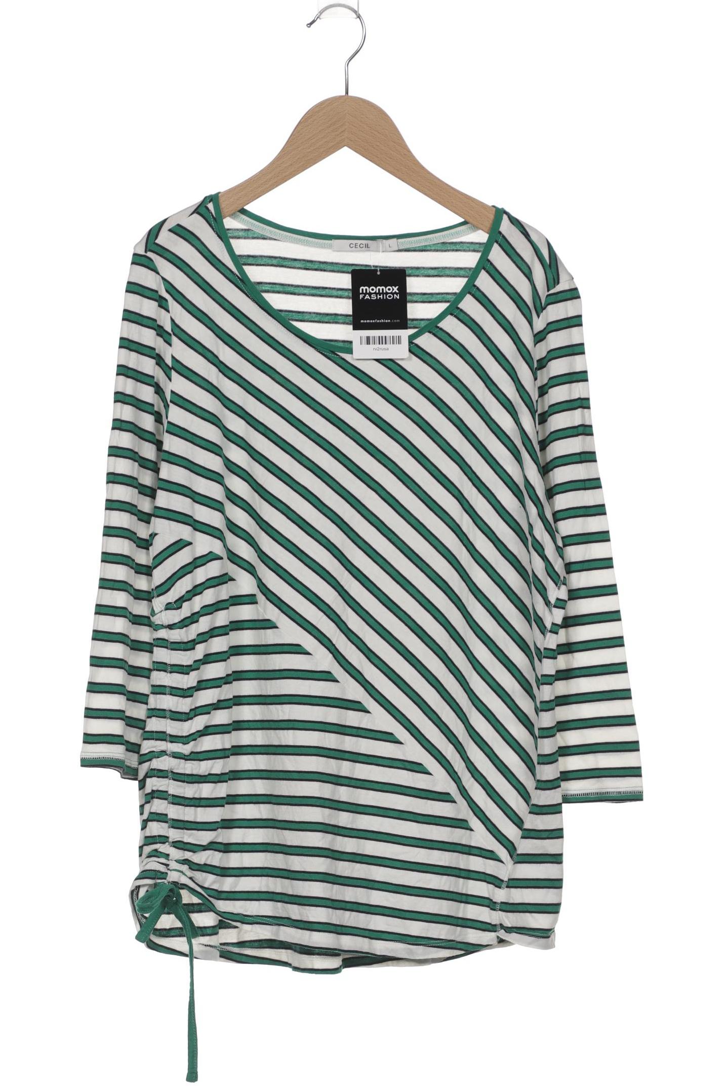 

Cecil Damen Langarmshirt, weiß, Gr. 42