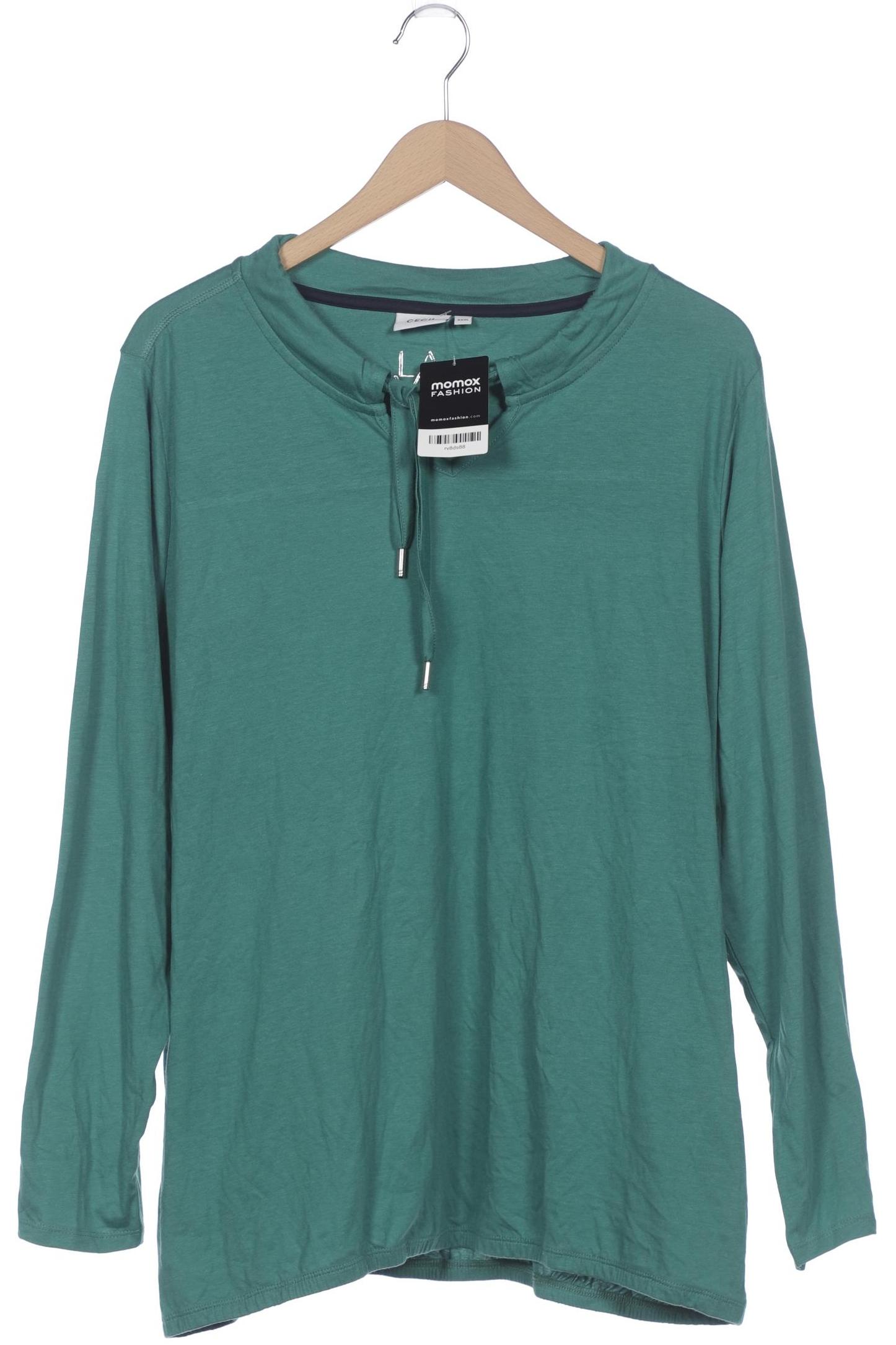

Cecil Damen Langarmshirt, grün, Gr. 48