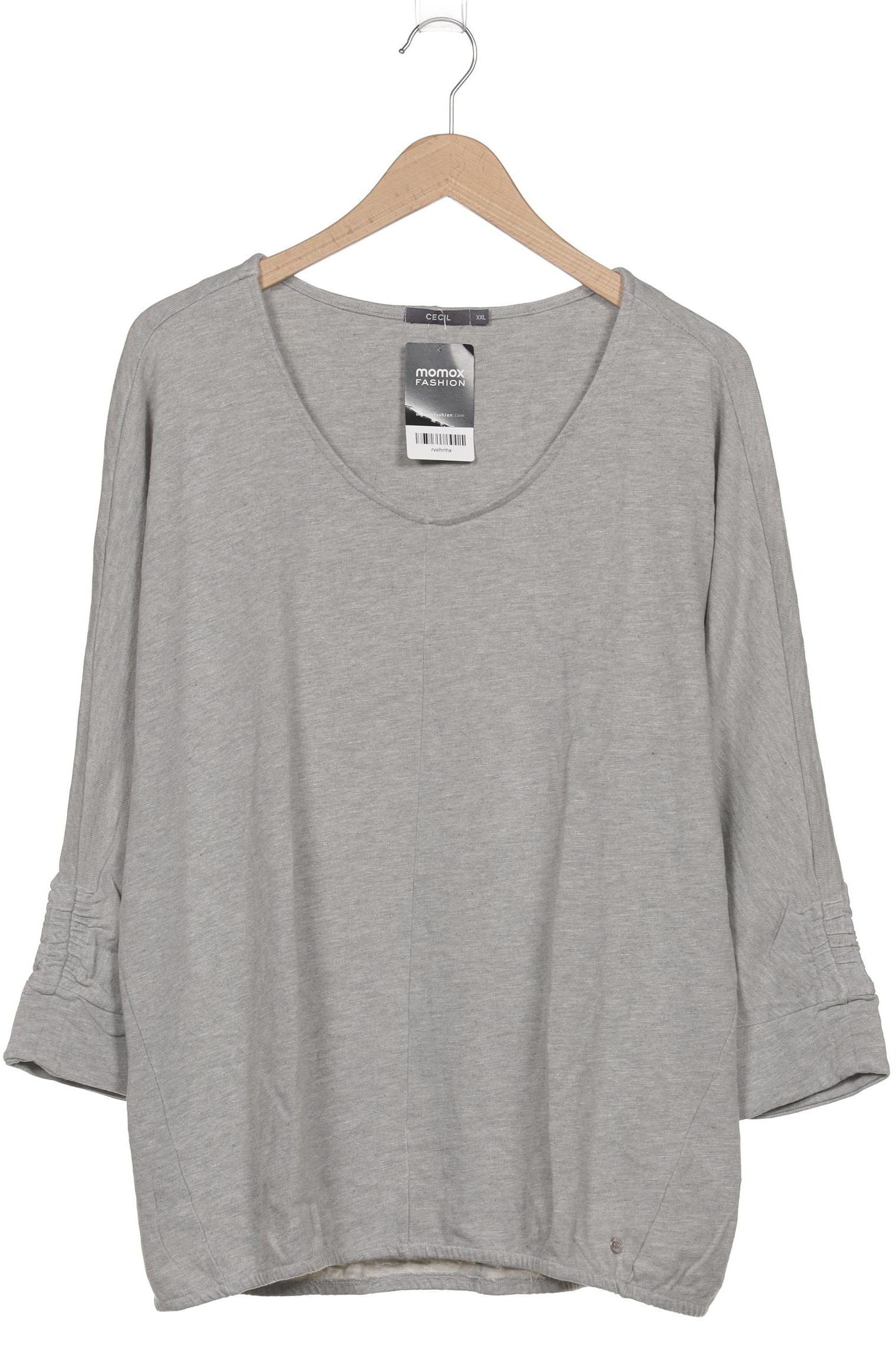 

Cecil Damen Langarmshirt, grau, Gr. 46
