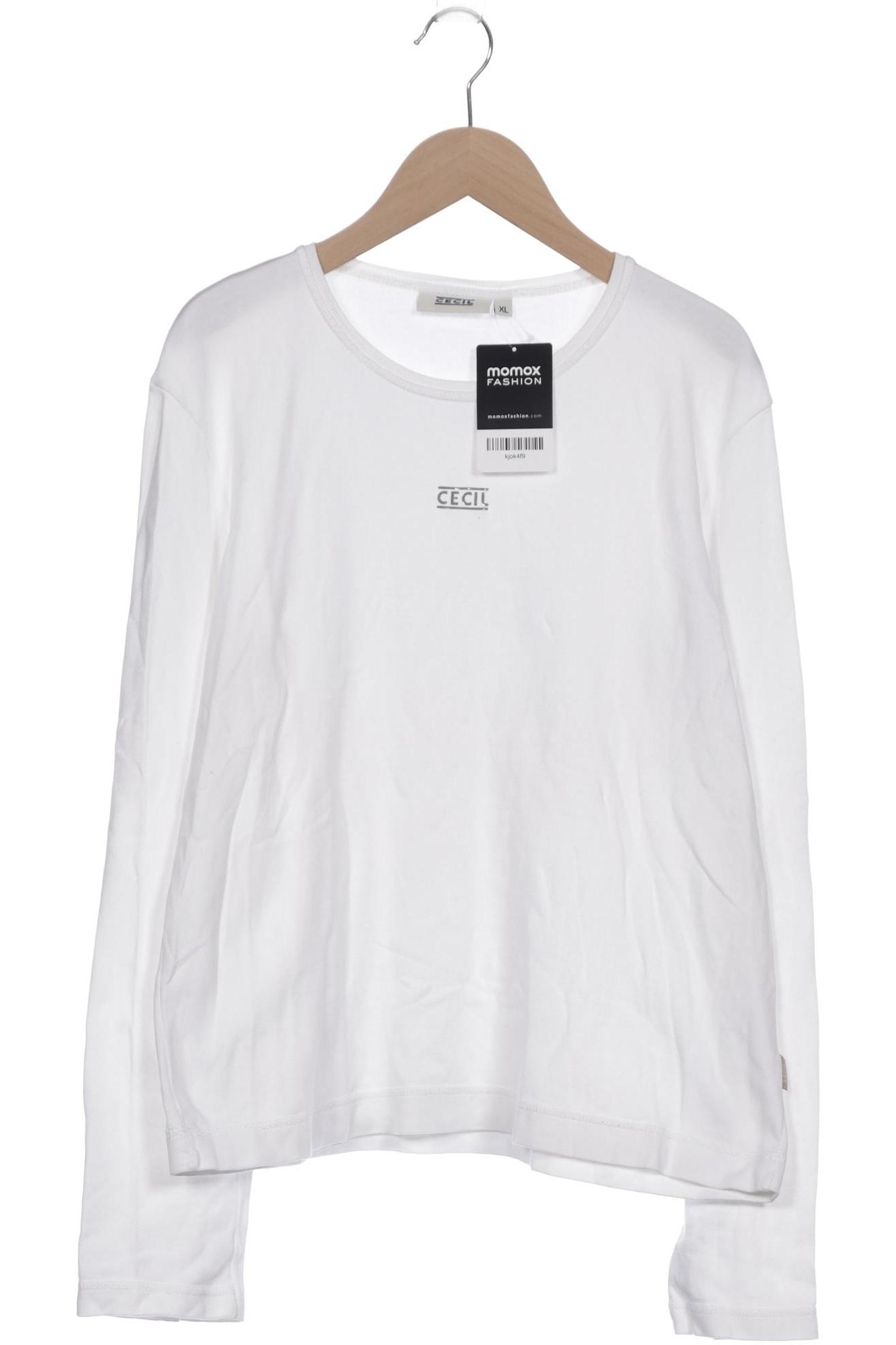 

Cecil Damen Langarmshirt, weiß, Gr. 44