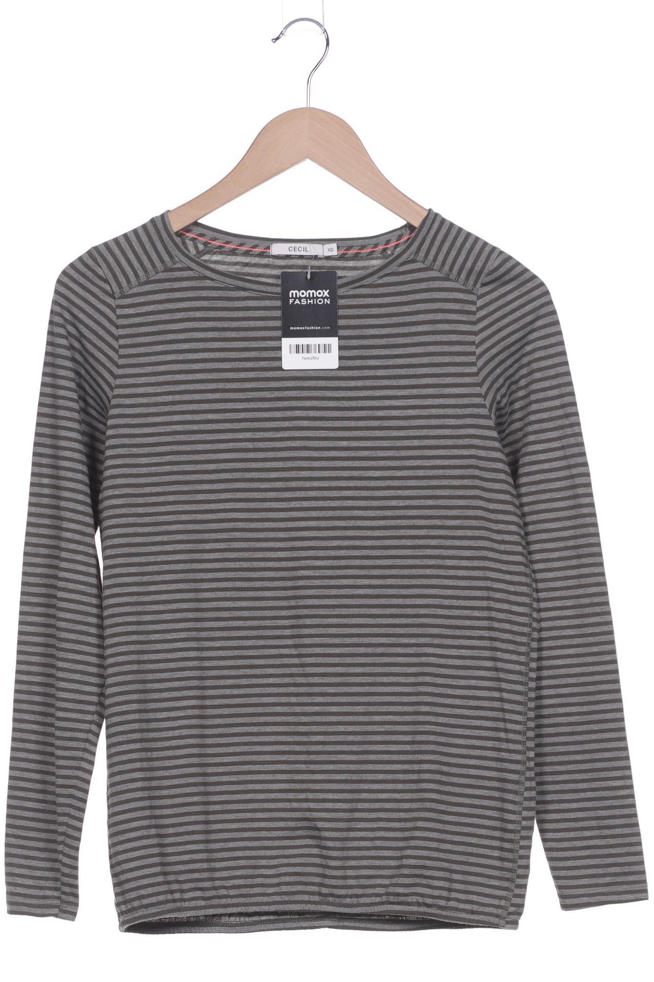 

Cecil Damen Langarmshirt, grau, Gr. 34