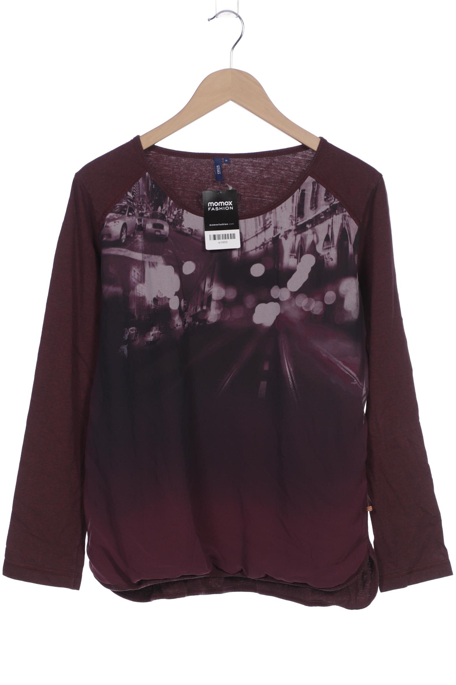 

Cecil Damen Langarmshirt, bordeaux, Gr. 44