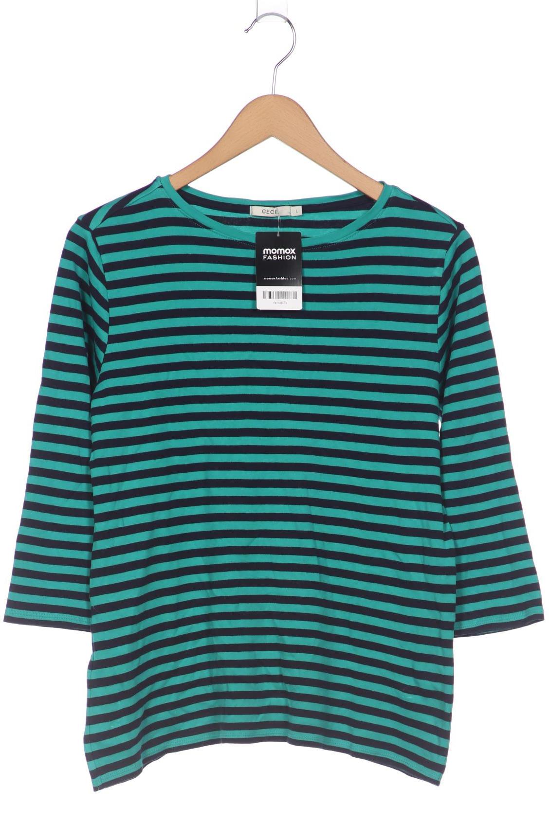 

Cecil Damen Langarmshirt, türkis, Gr. 42