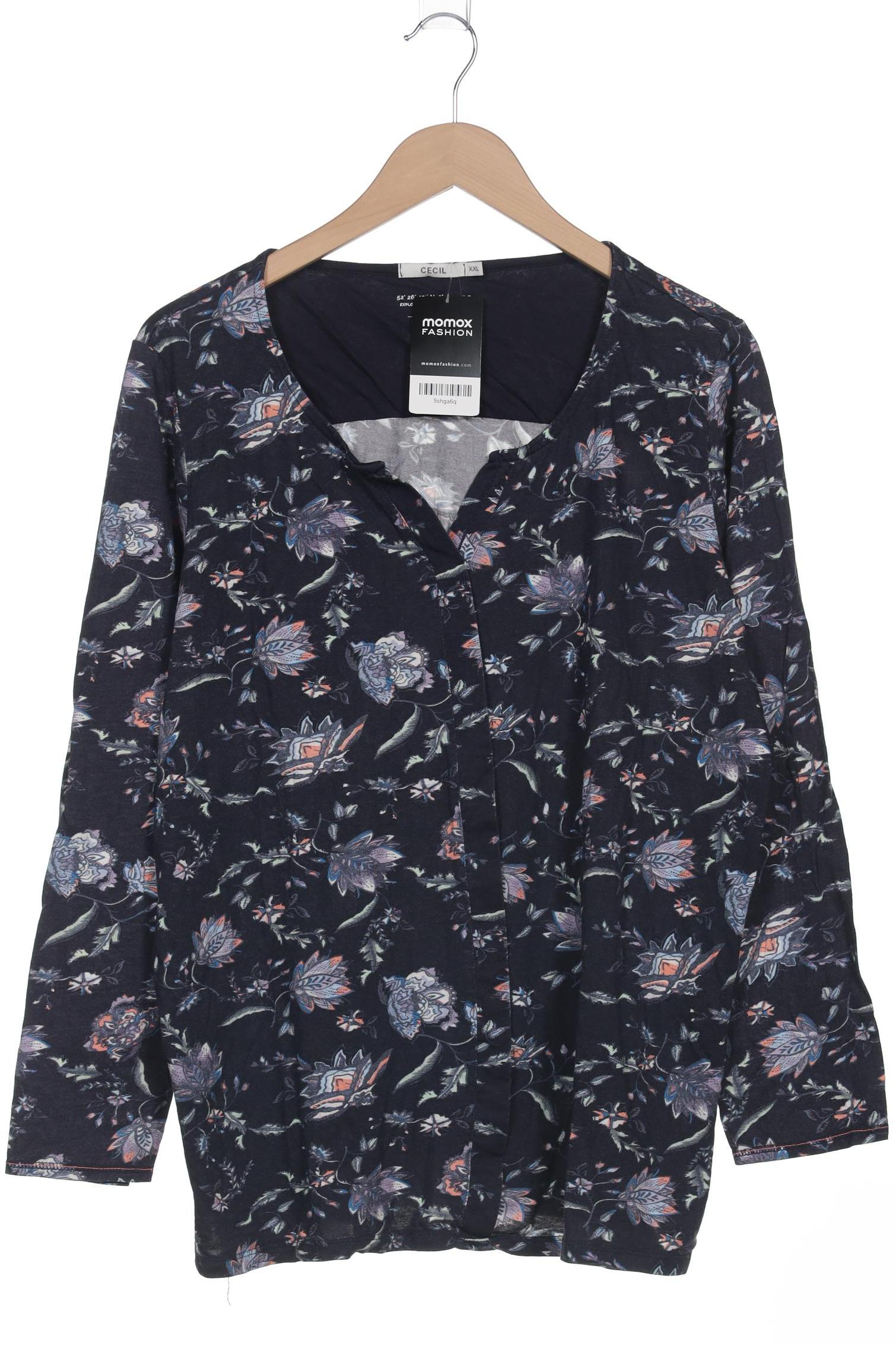 

Cecil Damen Langarmshirt, marineblau, Gr. 46