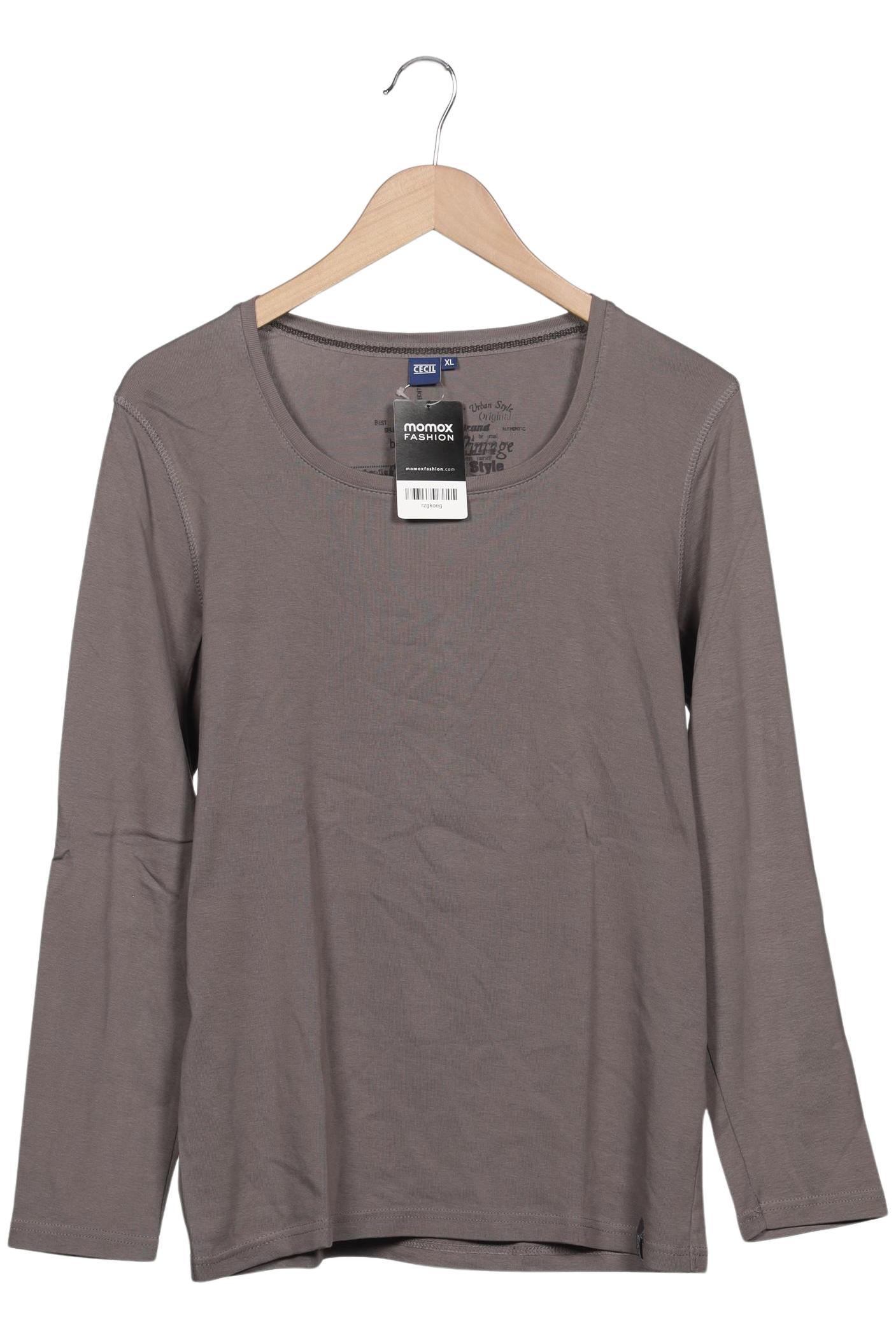 

Cecil Damen Langarmshirt, grau, Gr. 44