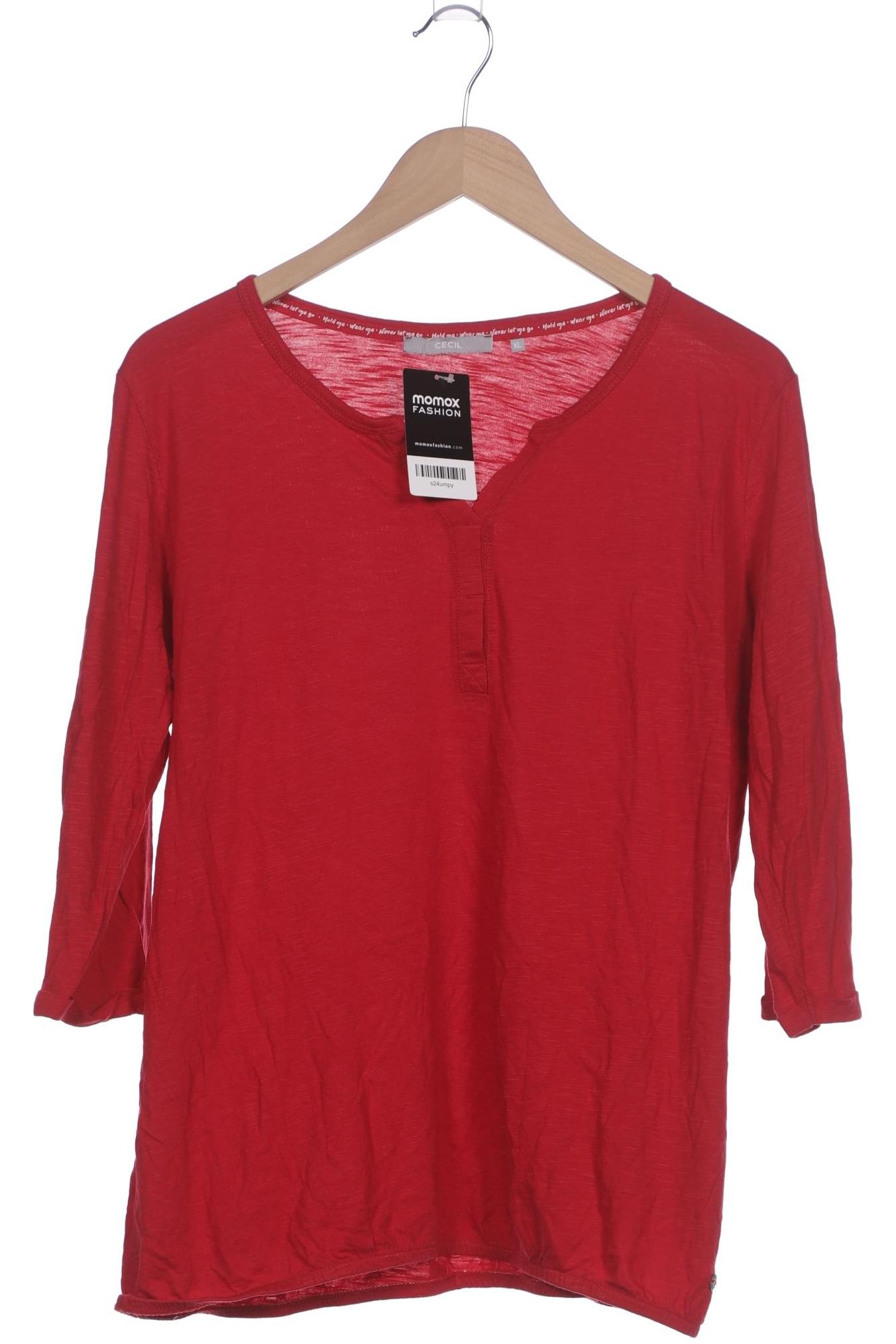 

Cecil Damen Langarmshirt, rot, Gr. 44