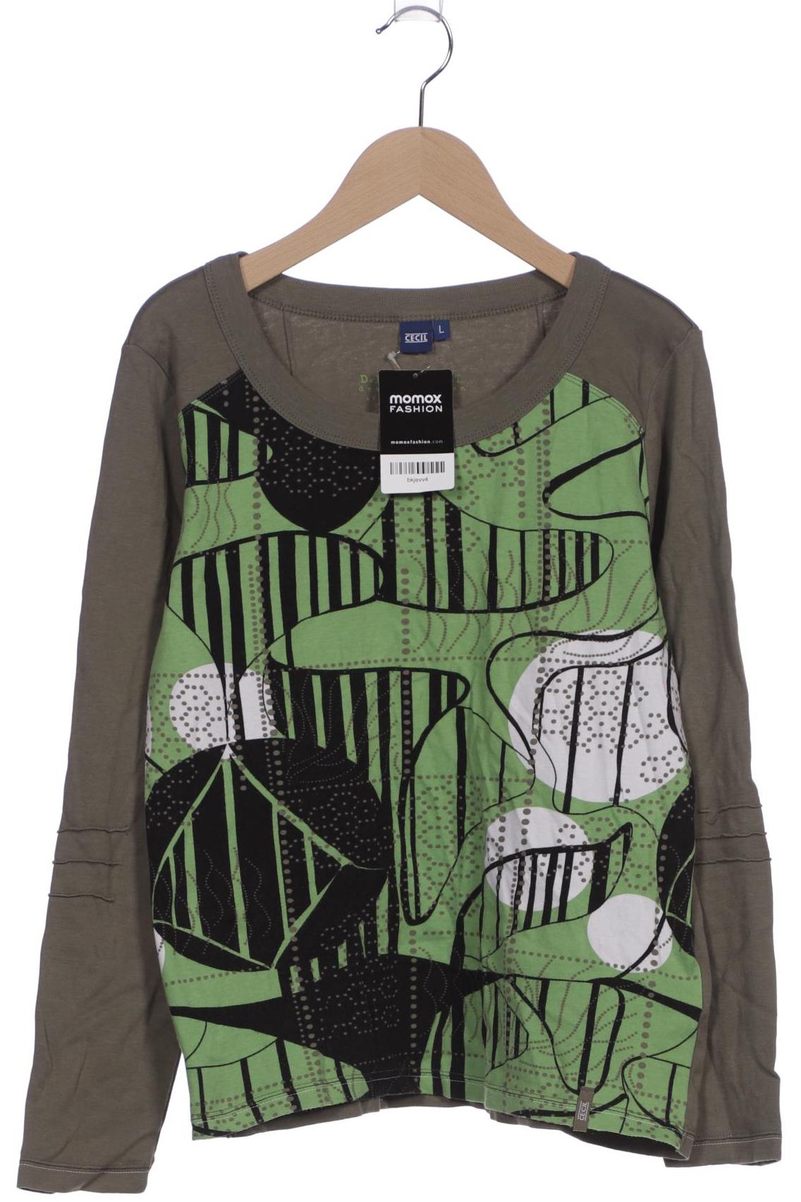 

Cecil Damen Langarmshirt, grün, Gr. 42