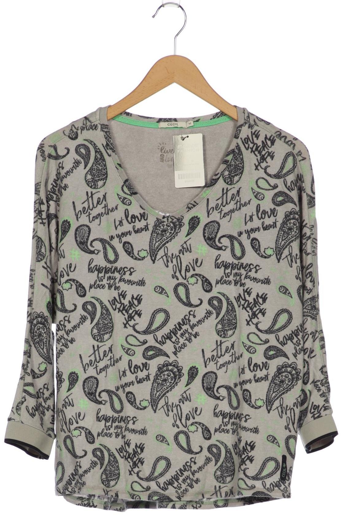 

Cecil Damen Langarmshirt, grau, Gr. 38