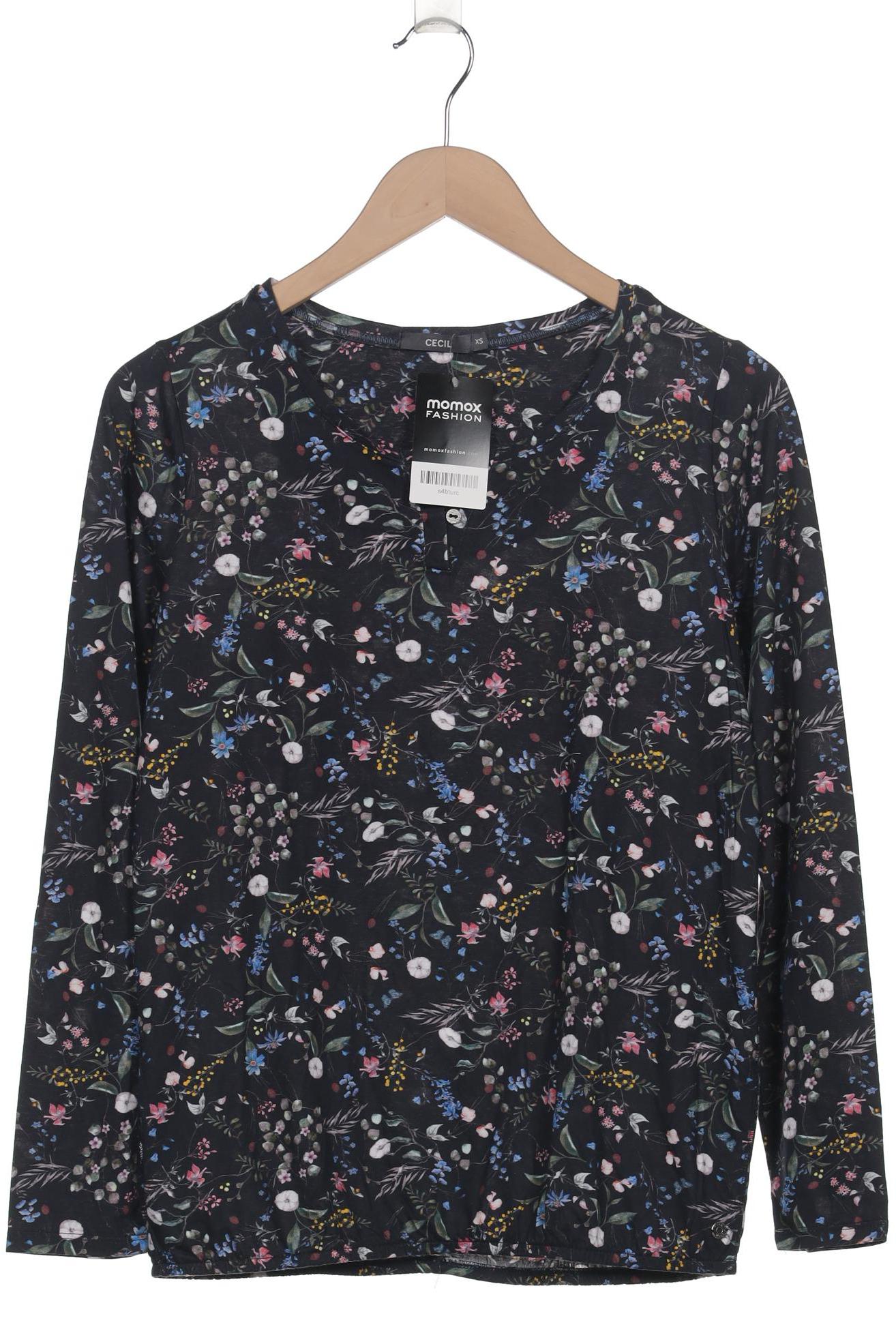 

Cecil Damen Langarmshirt, marineblau, Gr. 34