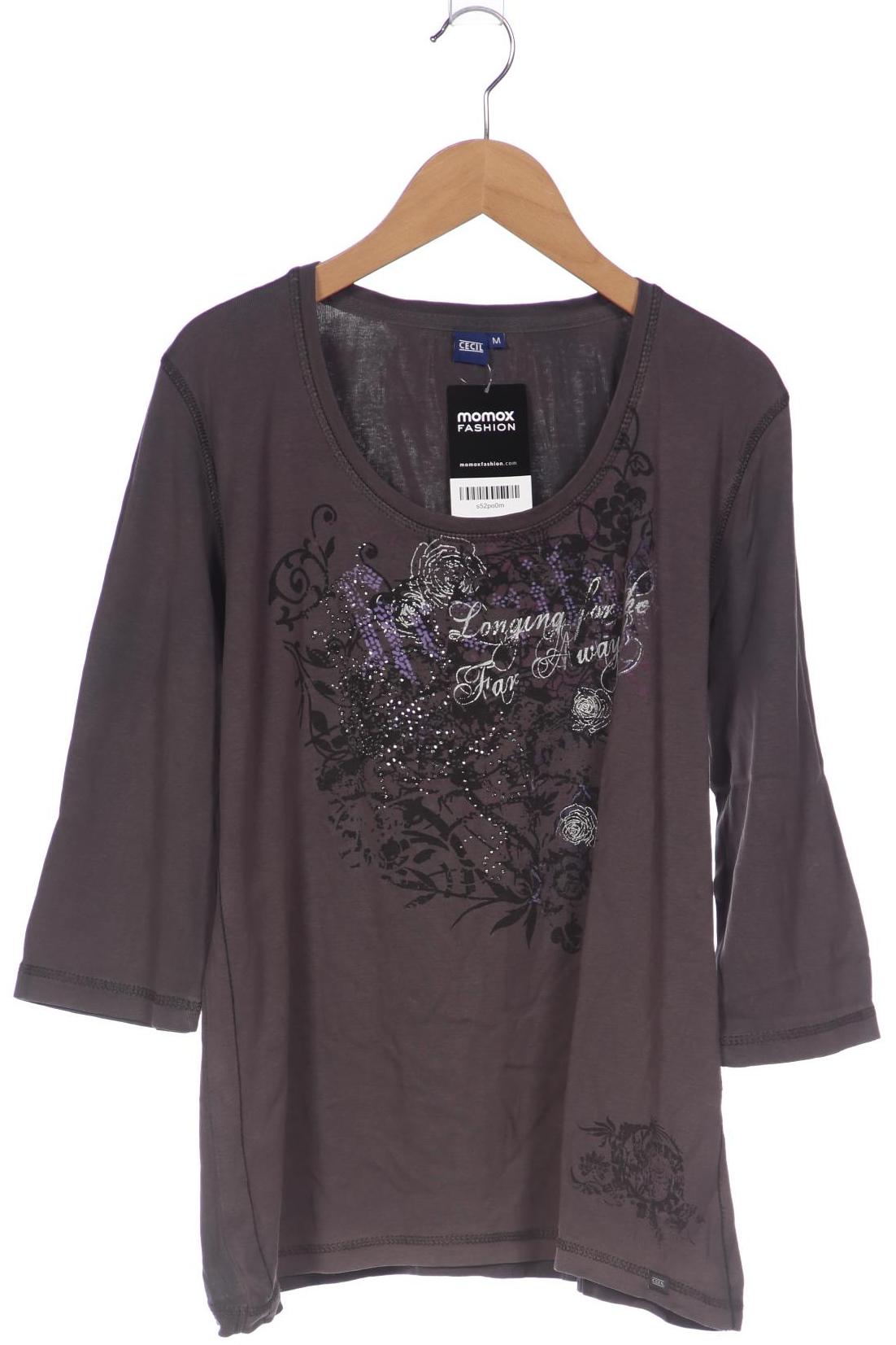 

Cecil Damen Langarmshirt, grau, Gr. 38