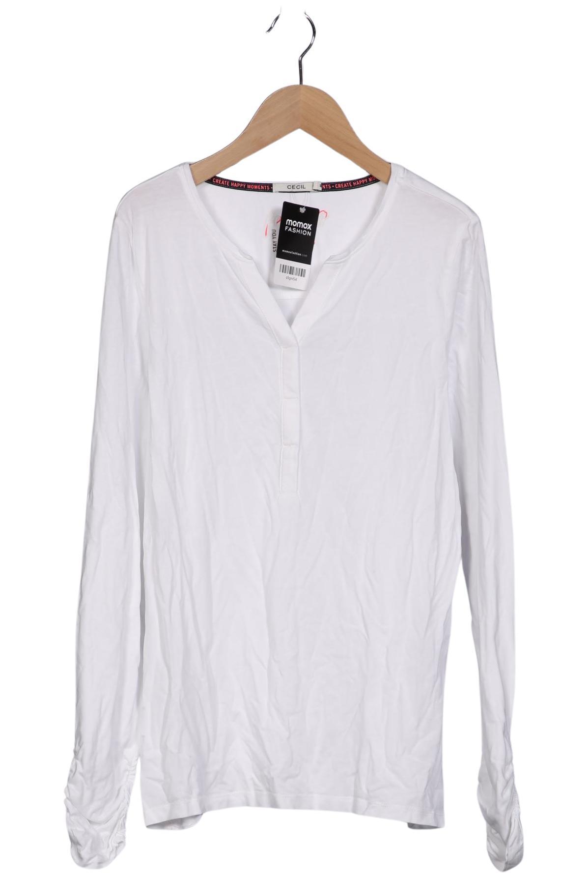 

Cecil Damen Langarmshirt, weiß, Gr. 38