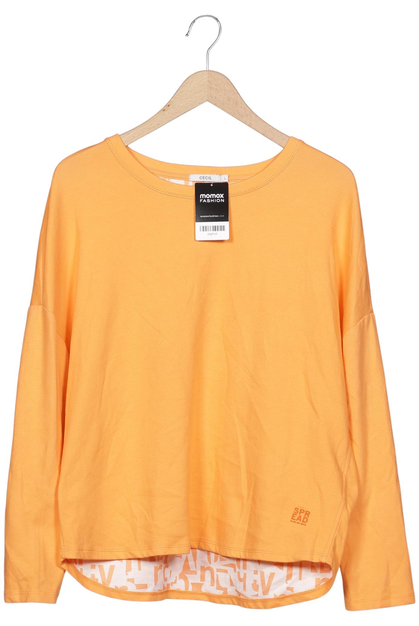 

Cecil Damen Langarmshirt, orange, Gr. 42