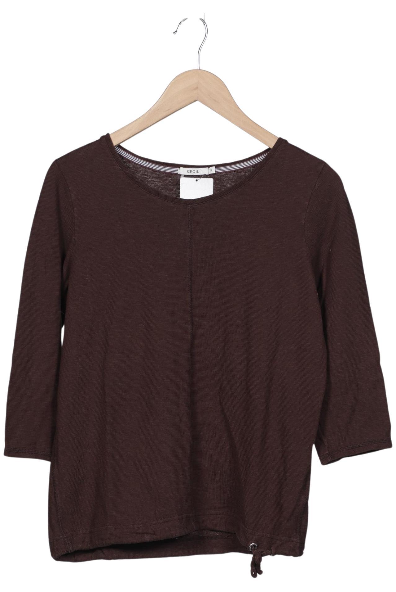 

Cecil Damen Langarmshirt, braun, Gr. 36