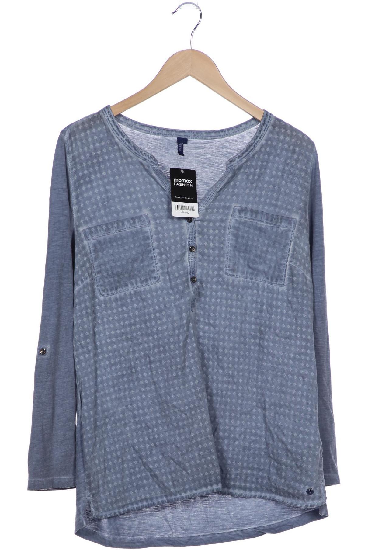 

Cecil Damen Langarmshirt, blau, Gr. 38