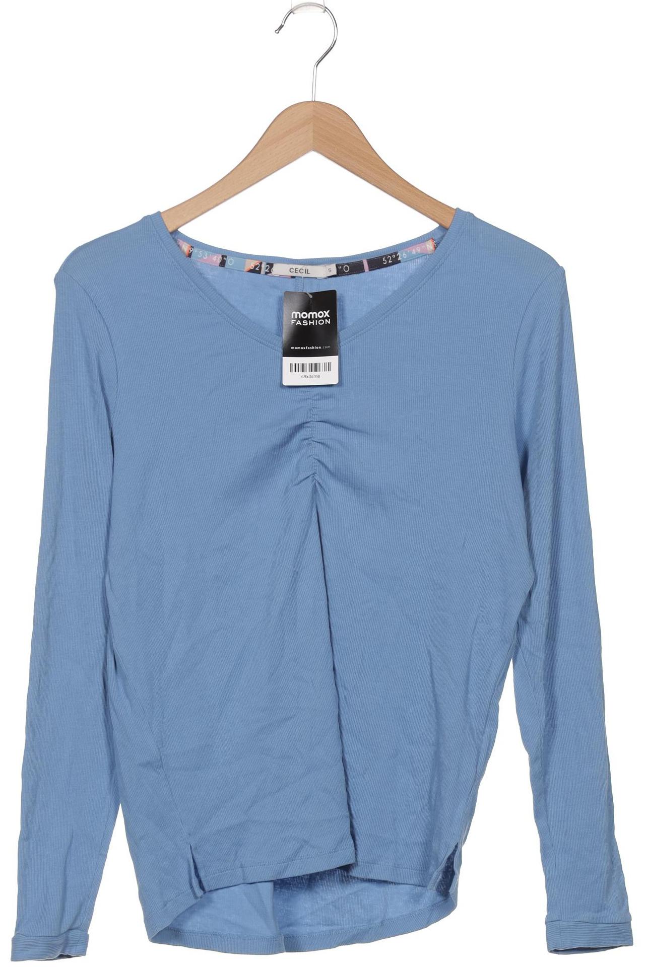 

Cecil Damen Langarmshirt, blau, Gr. 36