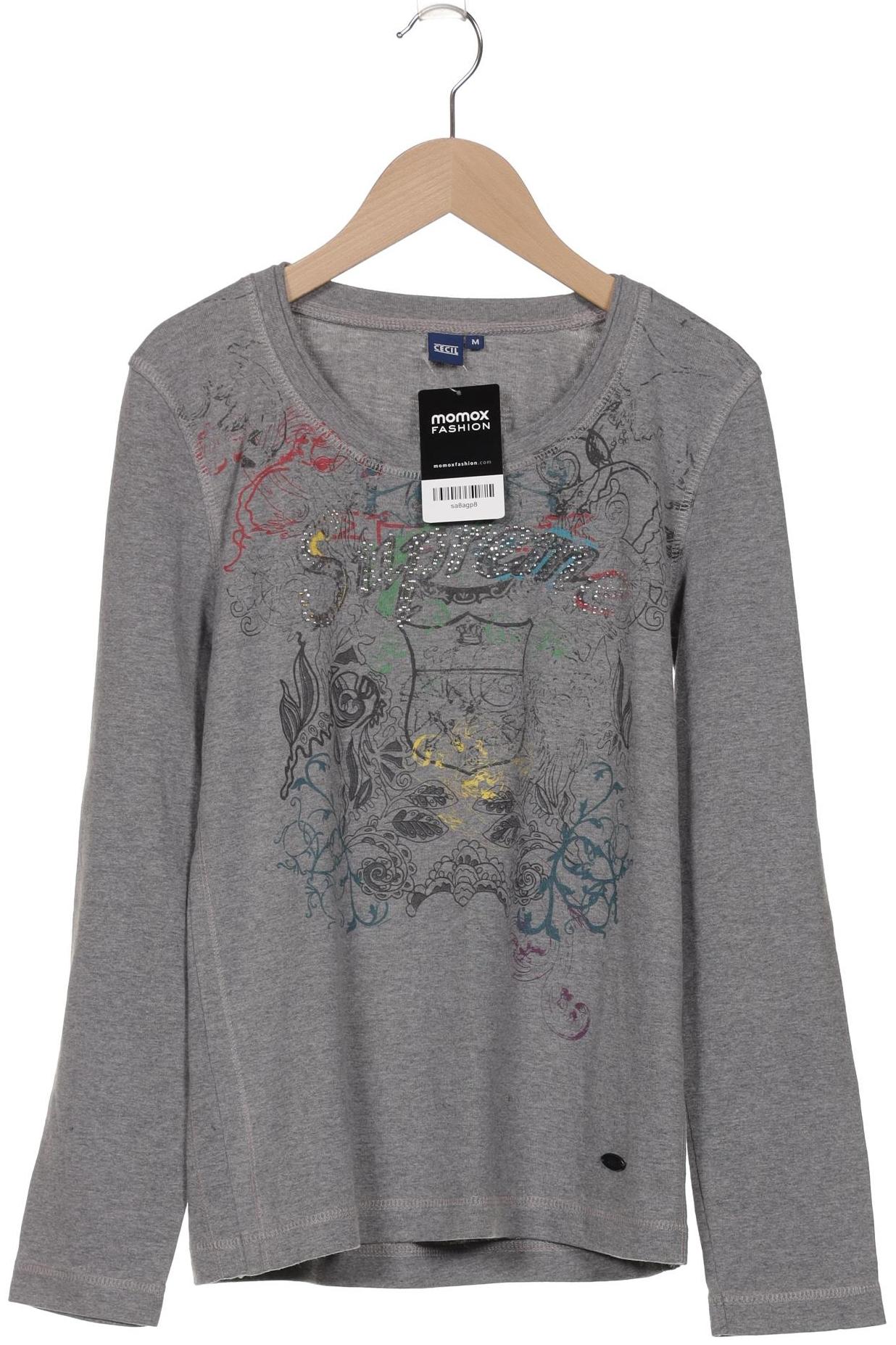 

Cecil Damen Langarmshirt, grau, Gr. 38