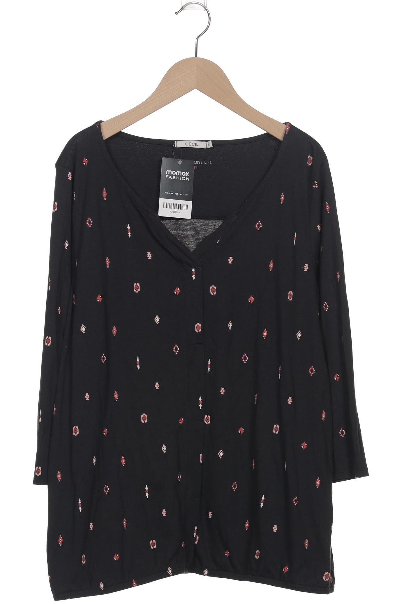 

Cecil Damen Langarmshirt, schwarz, Gr. 44