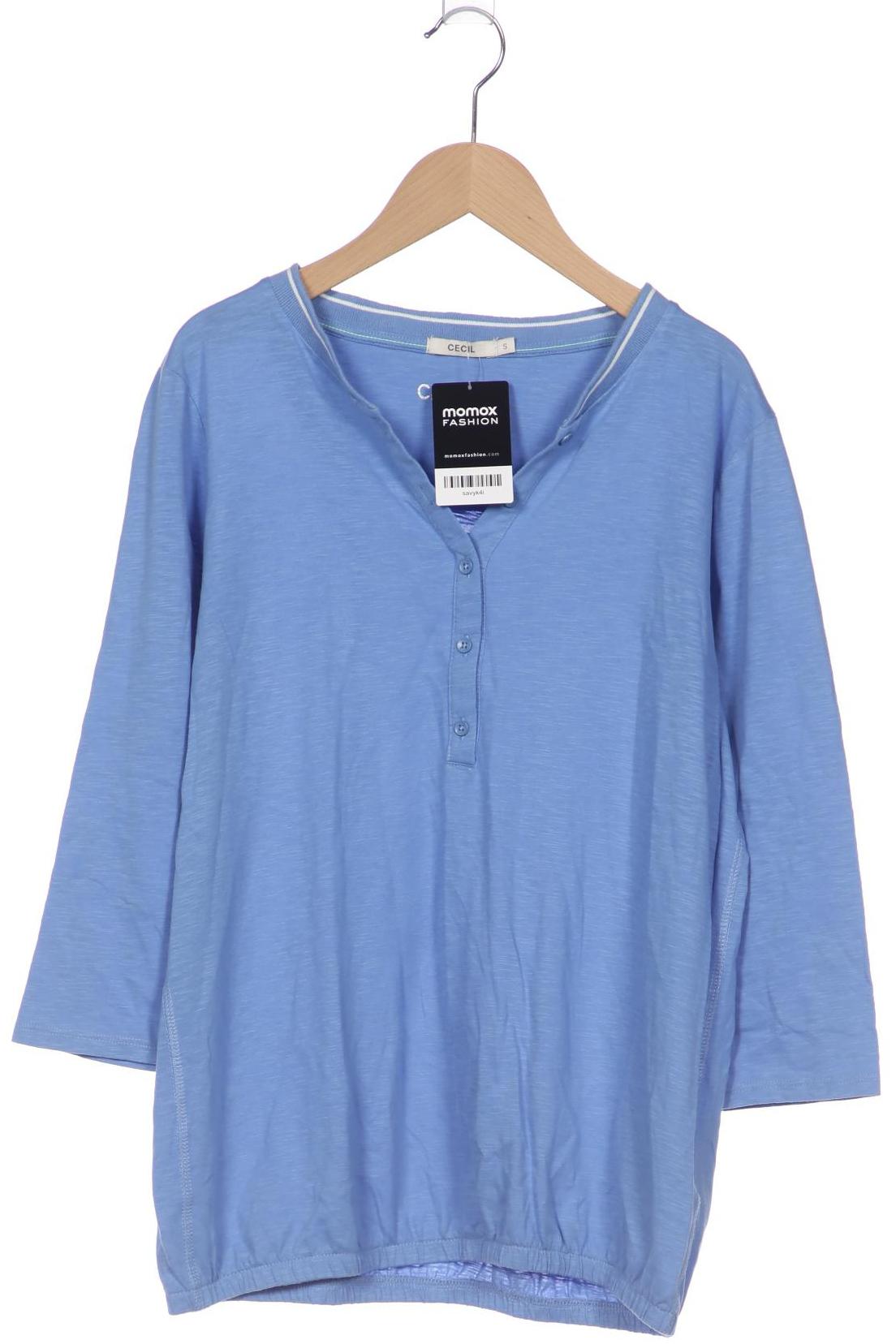

Cecil Damen Langarmshirt, blau, Gr. 36
