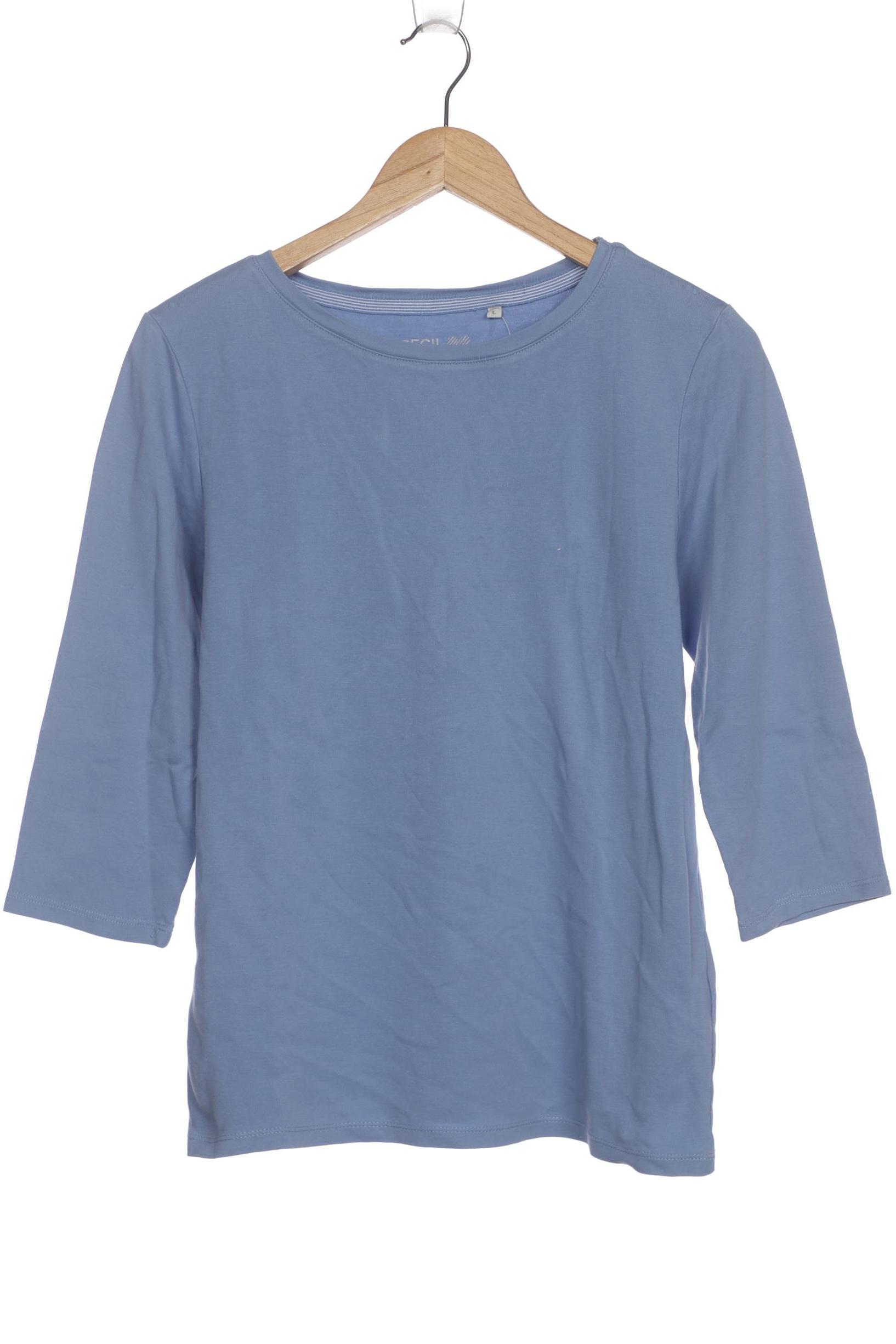 

Cecil Damen Langarmshirt, blau, Gr. 42