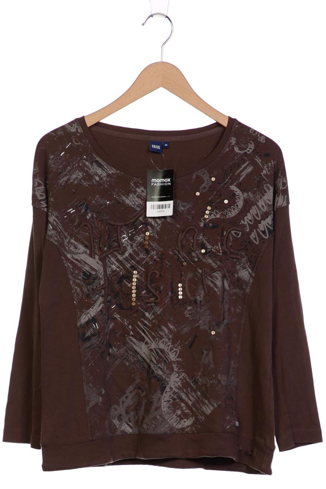 

Cecil Damen Langarmshirt, braun, Gr. 38