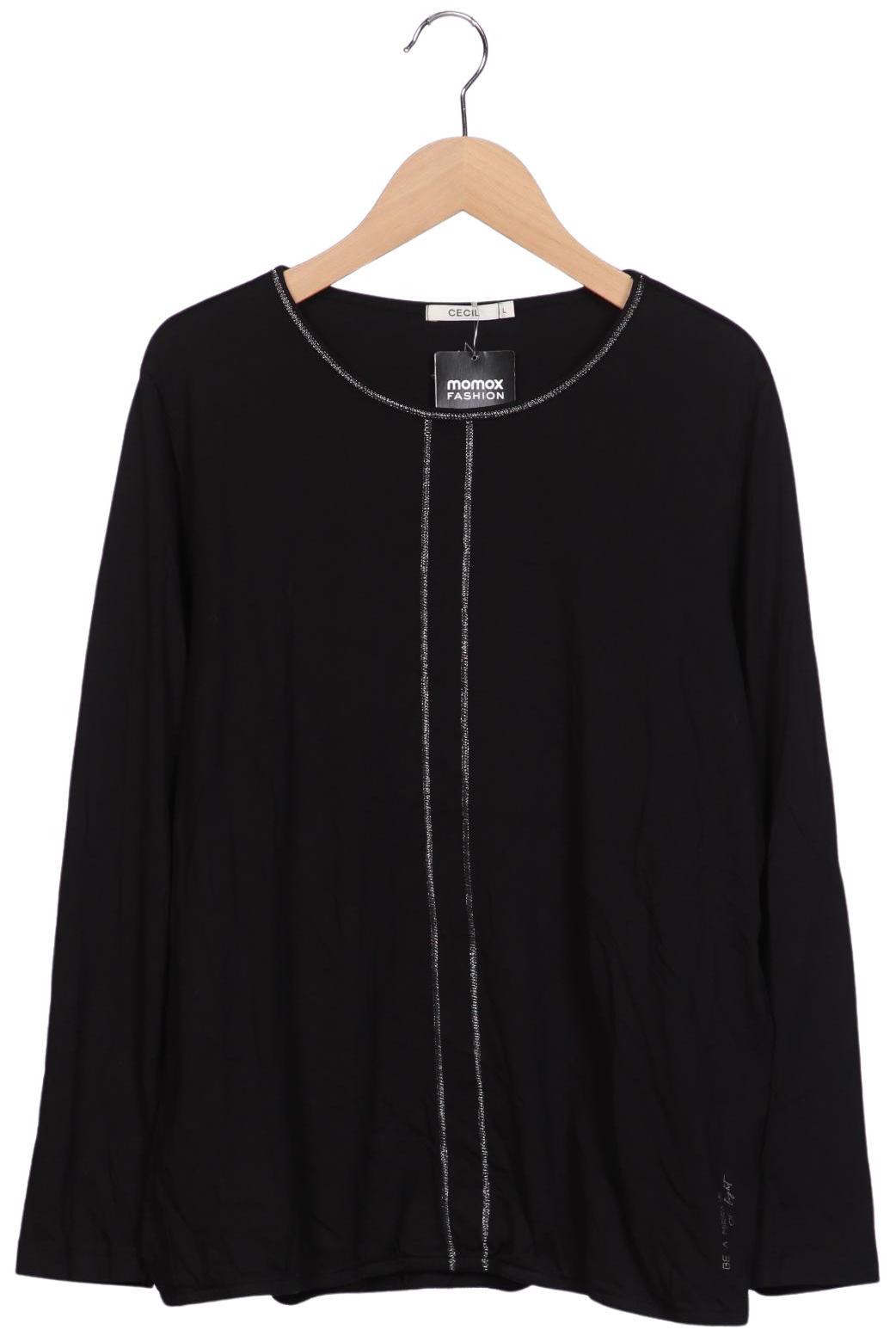 

Cecil Damen Langarmshirt, schwarz, Gr. 42