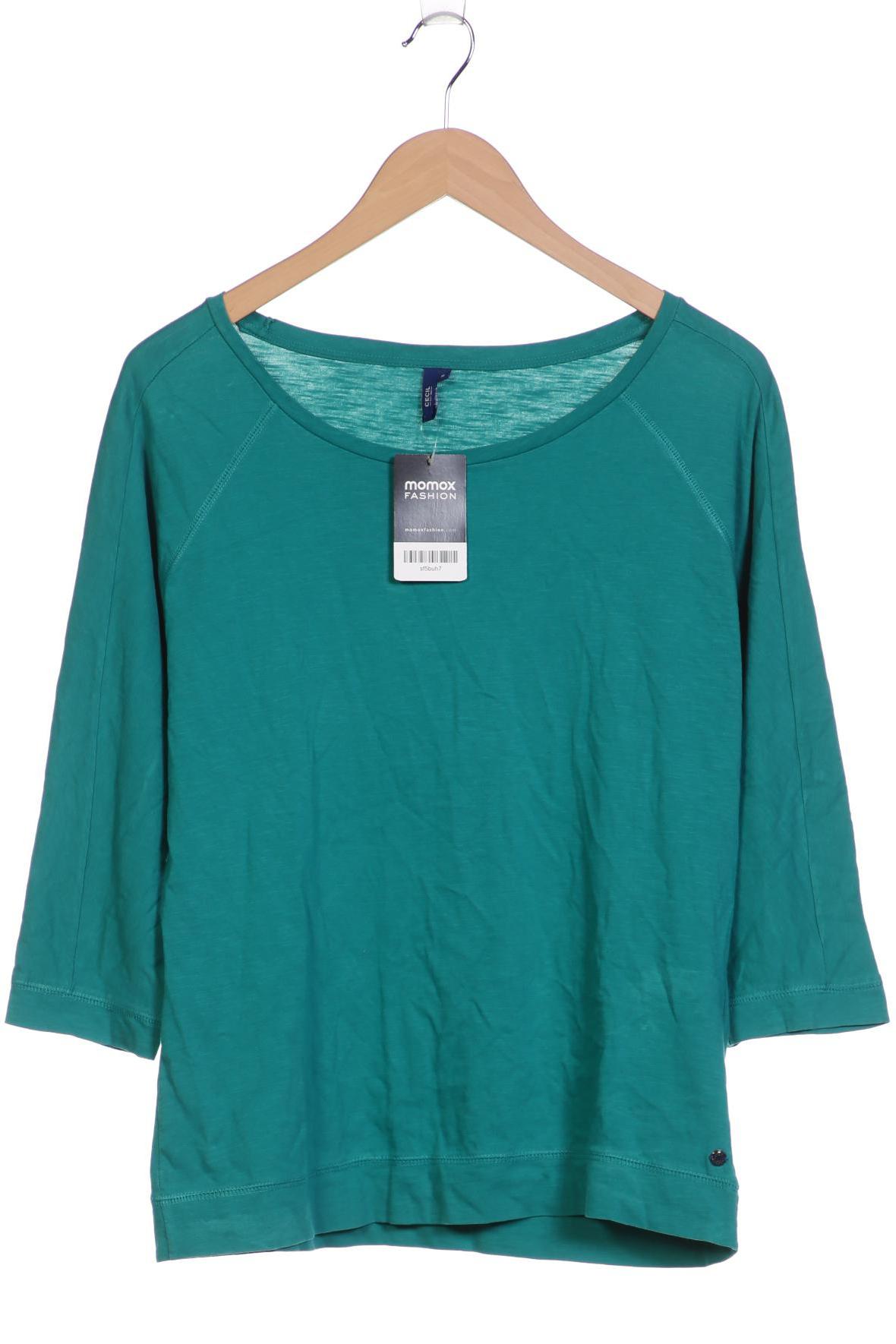 

Cecil Damen Langarmshirt, türkis, Gr. 38