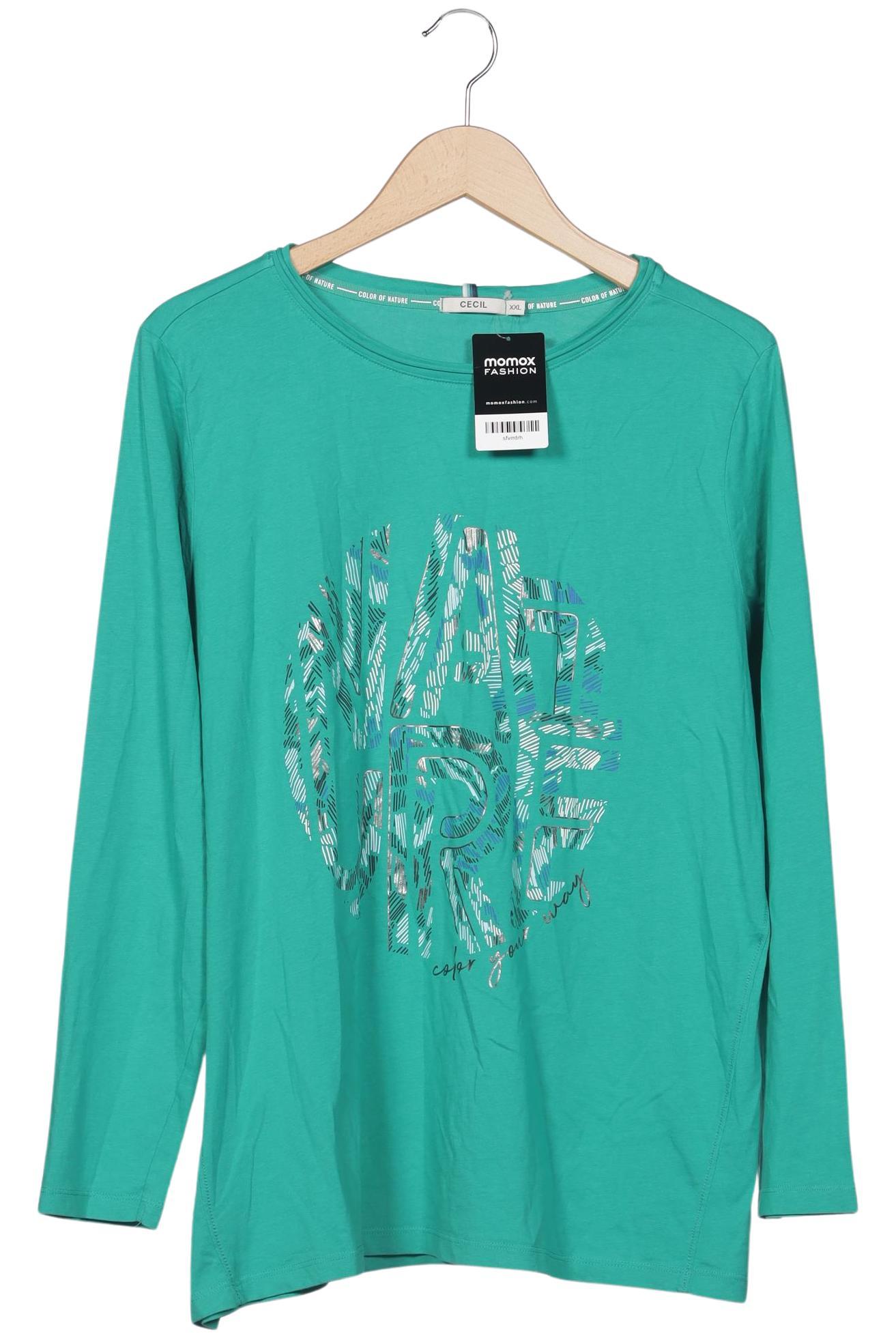

Cecil Damen Langarmshirt, grün, Gr. 46