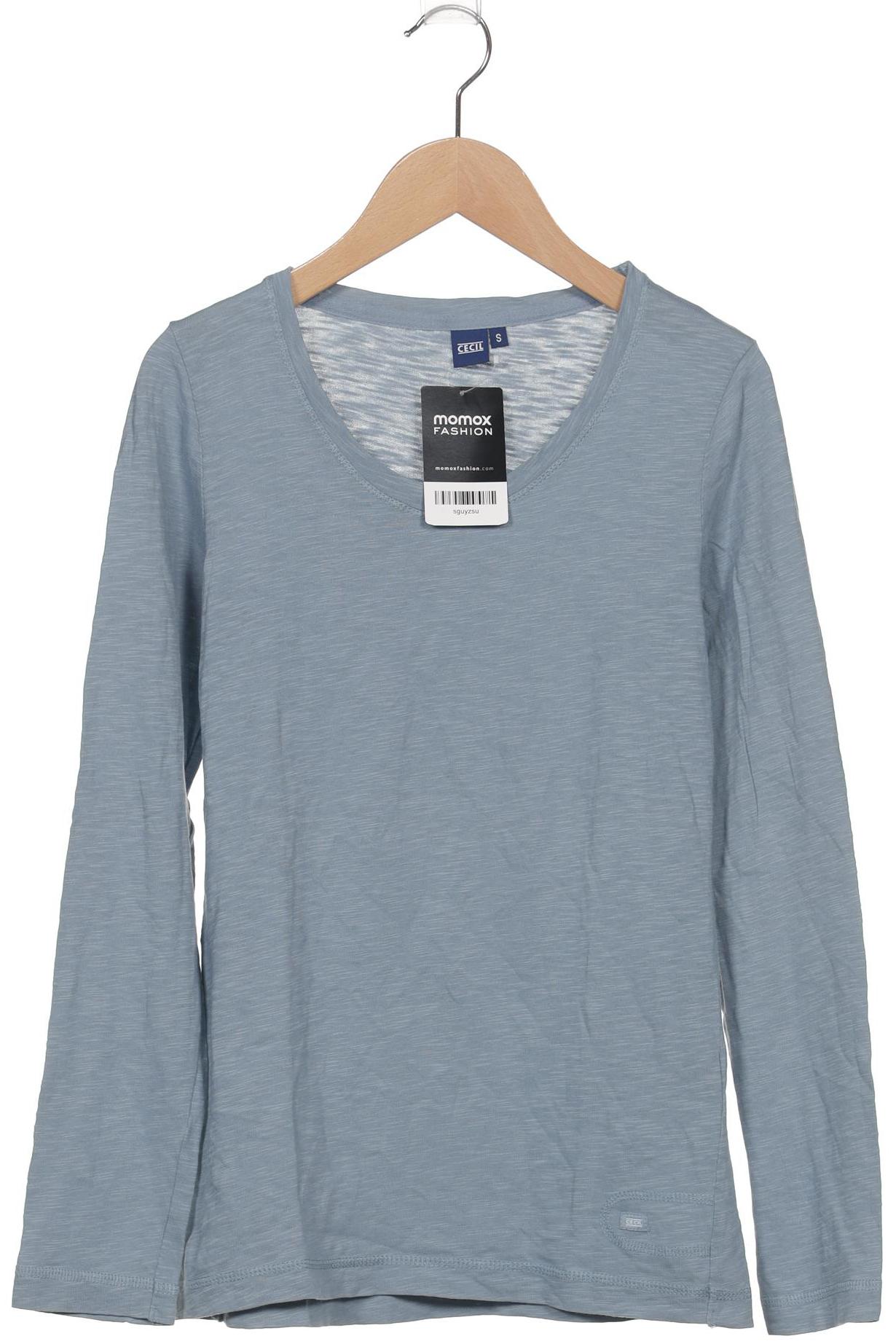 

Cecil Damen Langarmshirt, hellblau, Gr. 36