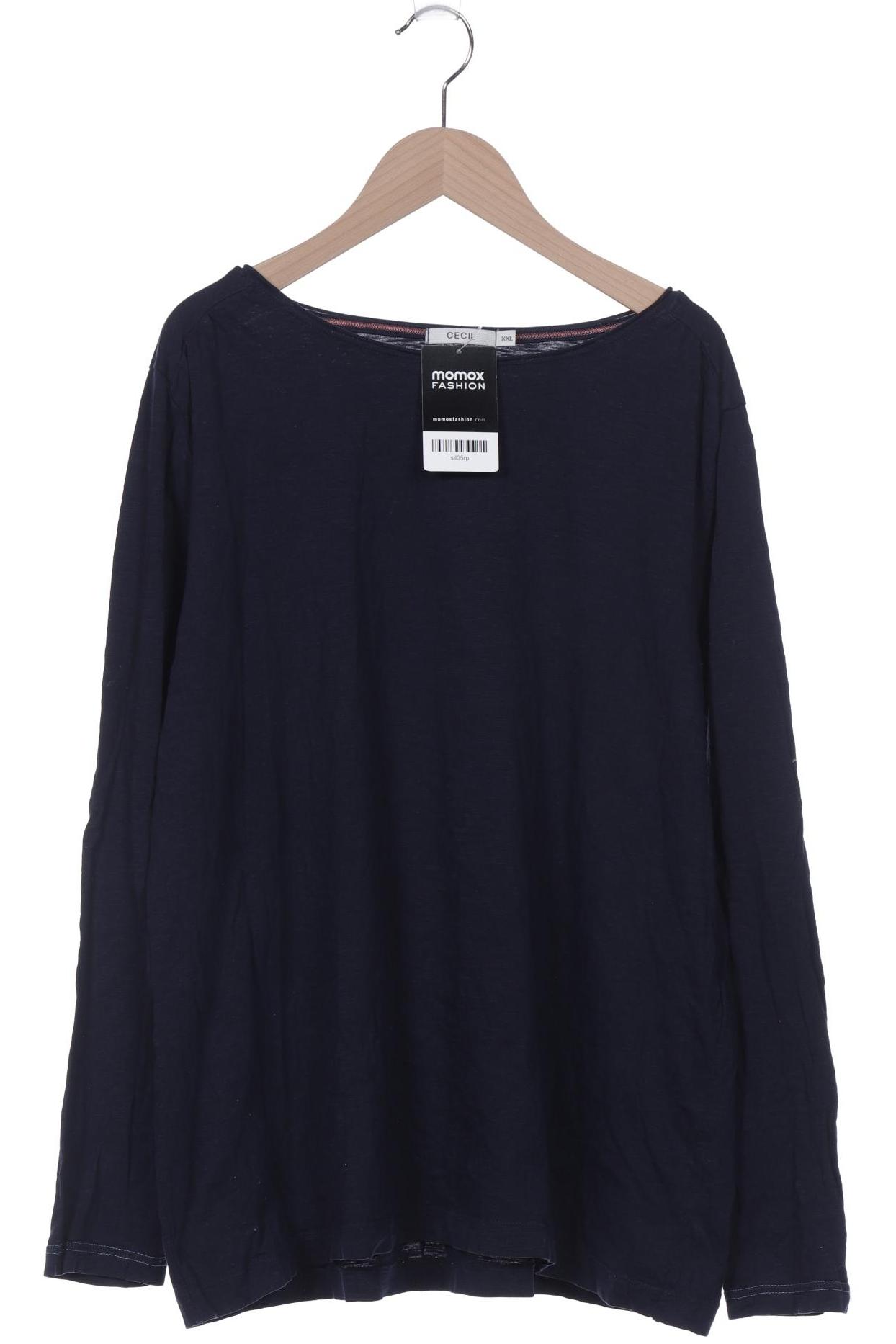 

Cecil Damen Langarmshirt, marineblau, Gr. 46