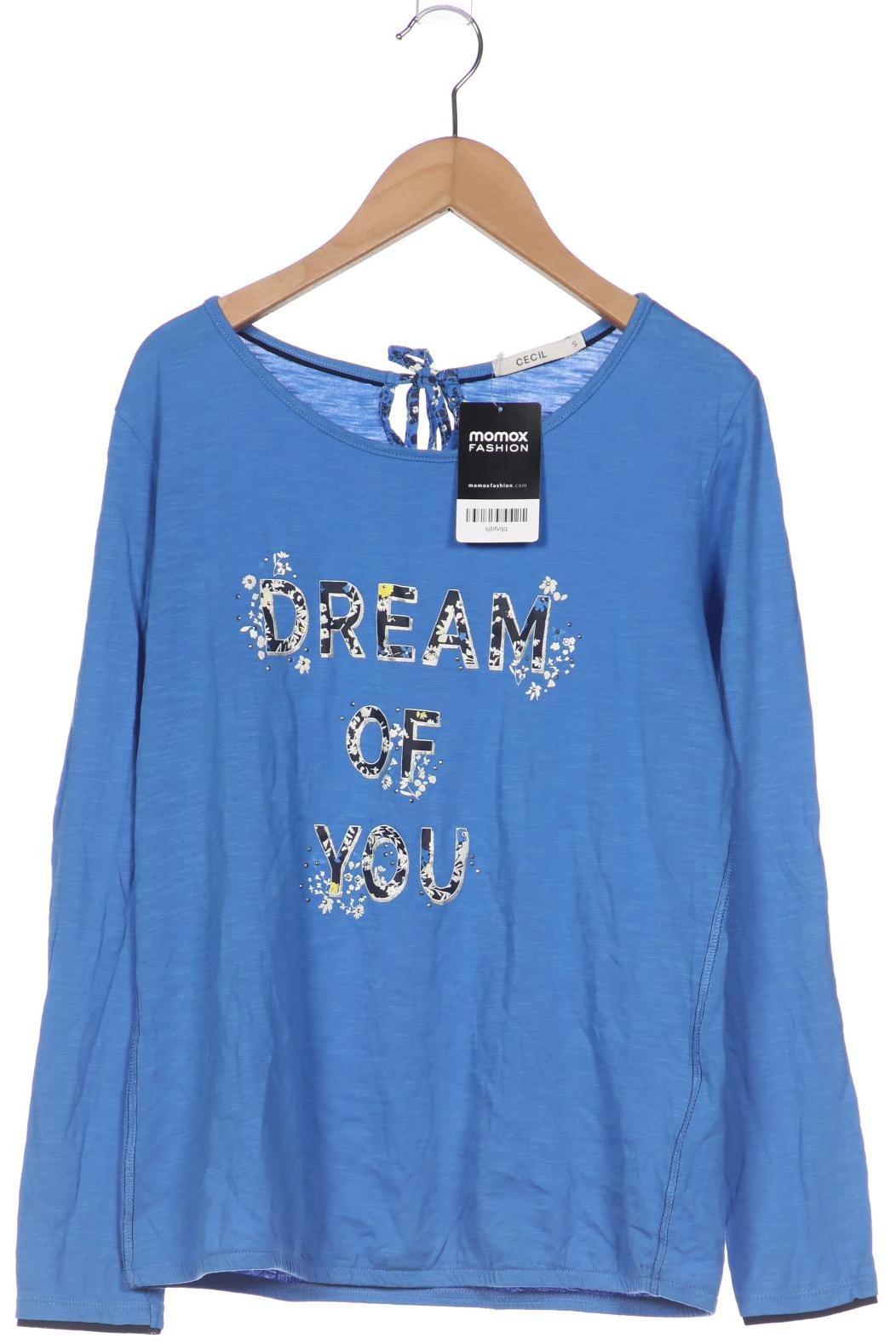 

Cecil Damen Langarmshirt, blau, Gr. 36