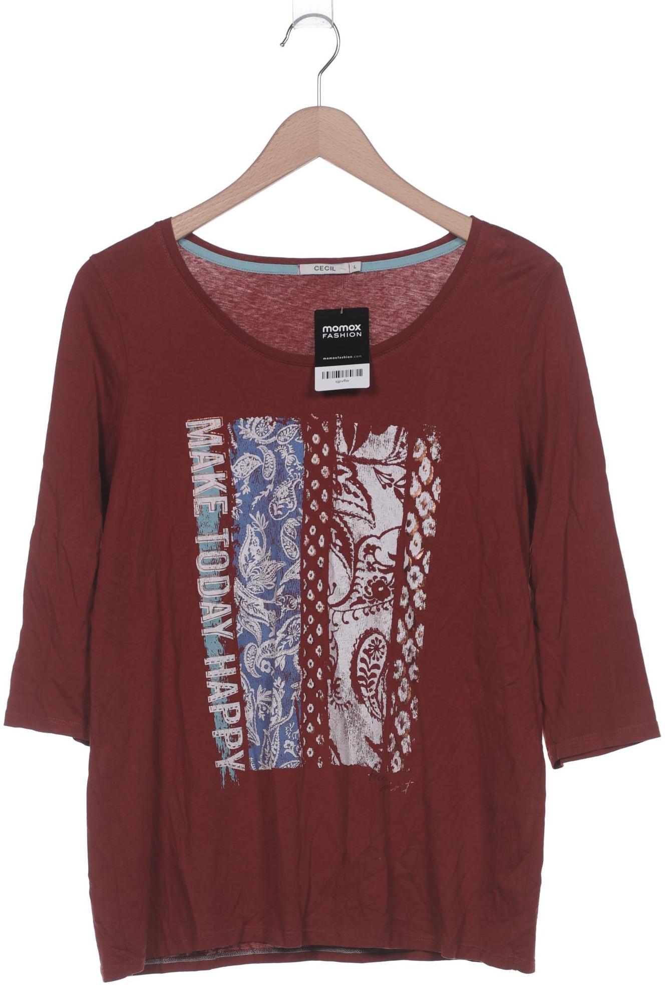 

Cecil Damen Langarmshirt, bordeaux, Gr. 42