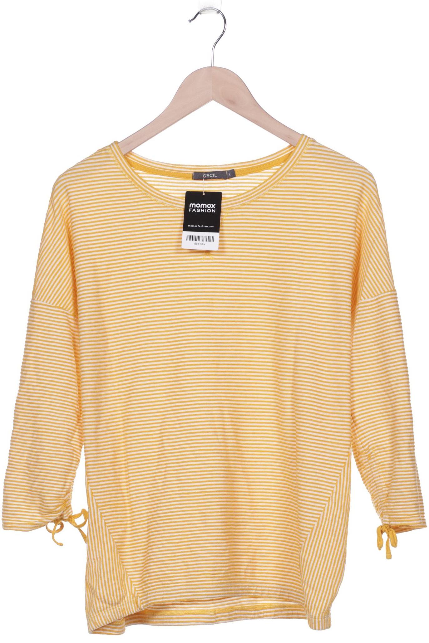 

Cecil Damen Langarmshirt, gelb, Gr. 44