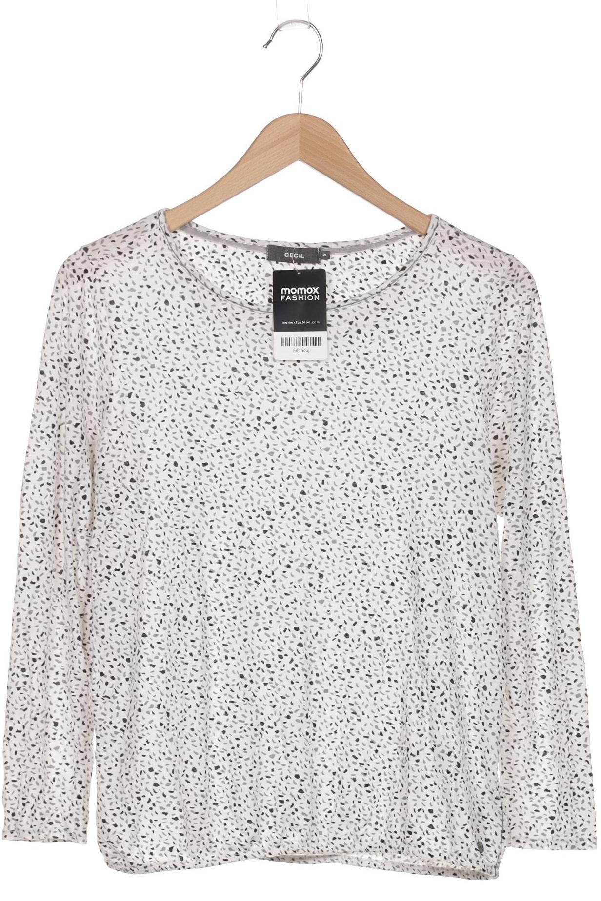 

Cecil Damen Langarmshirt, weiß, Gr. 36