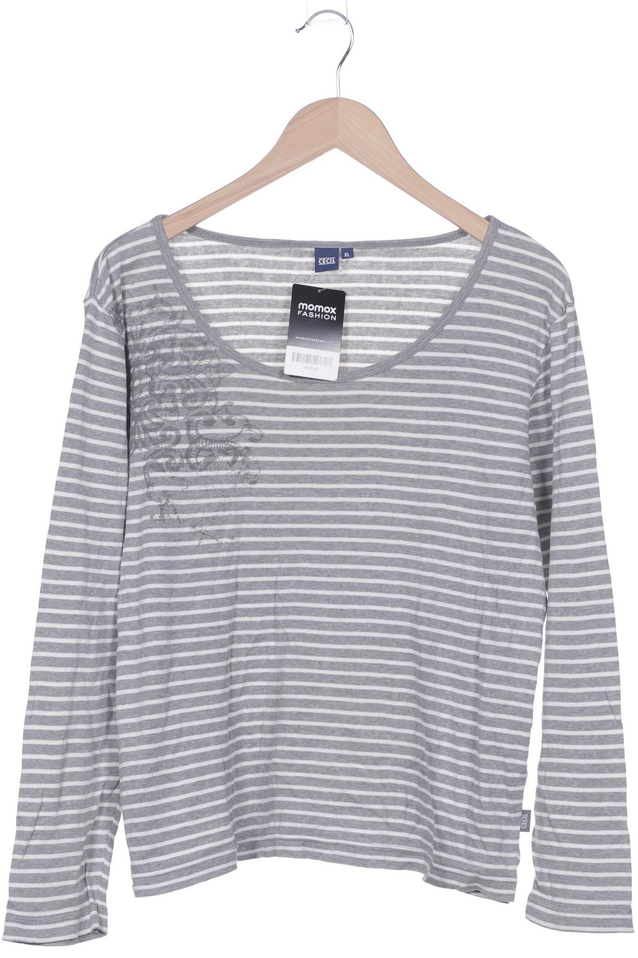 

Cecil Damen Langarmshirt, grau, Gr. 44