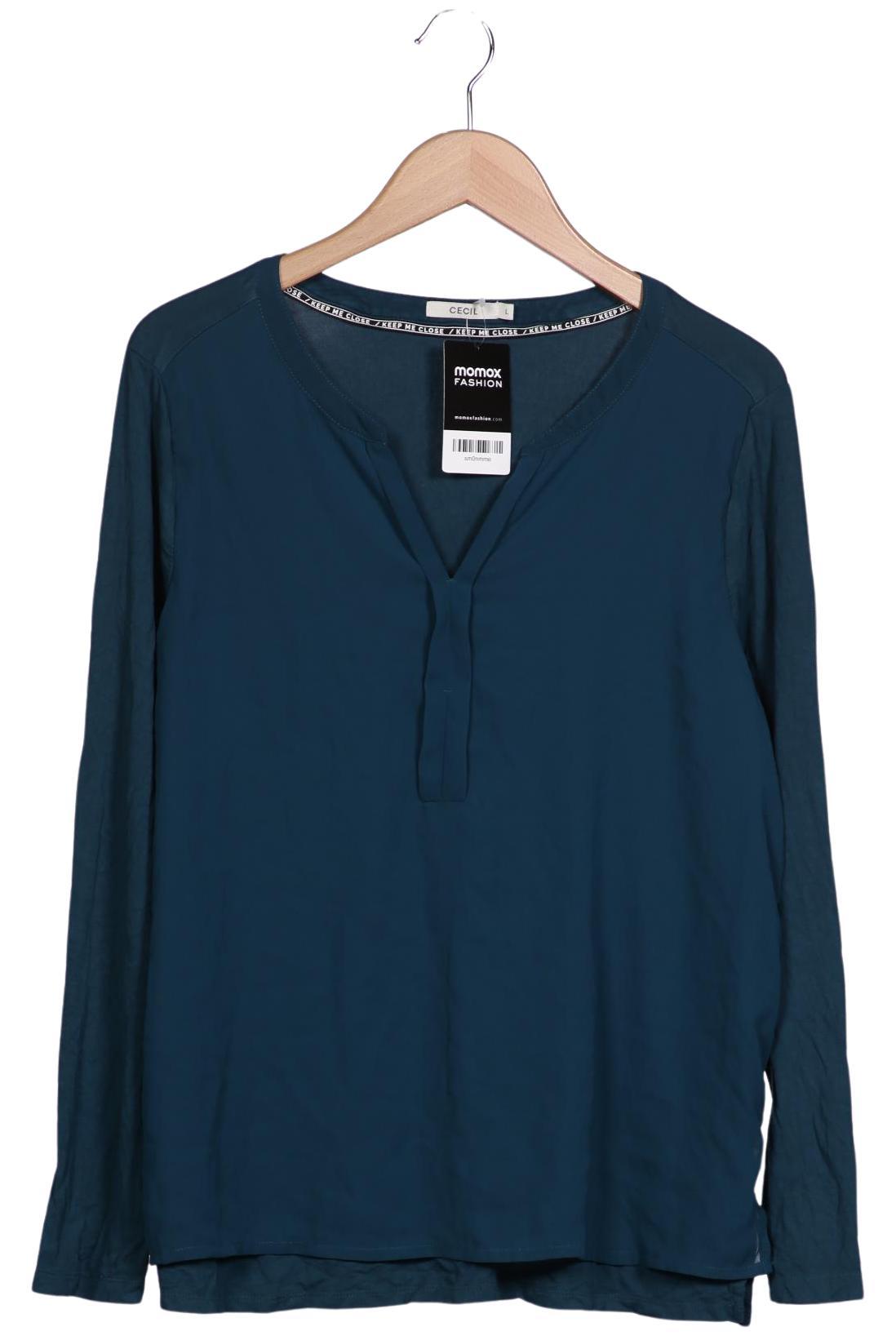 

Cecil Damen Langarmshirt, türkis, Gr. 42