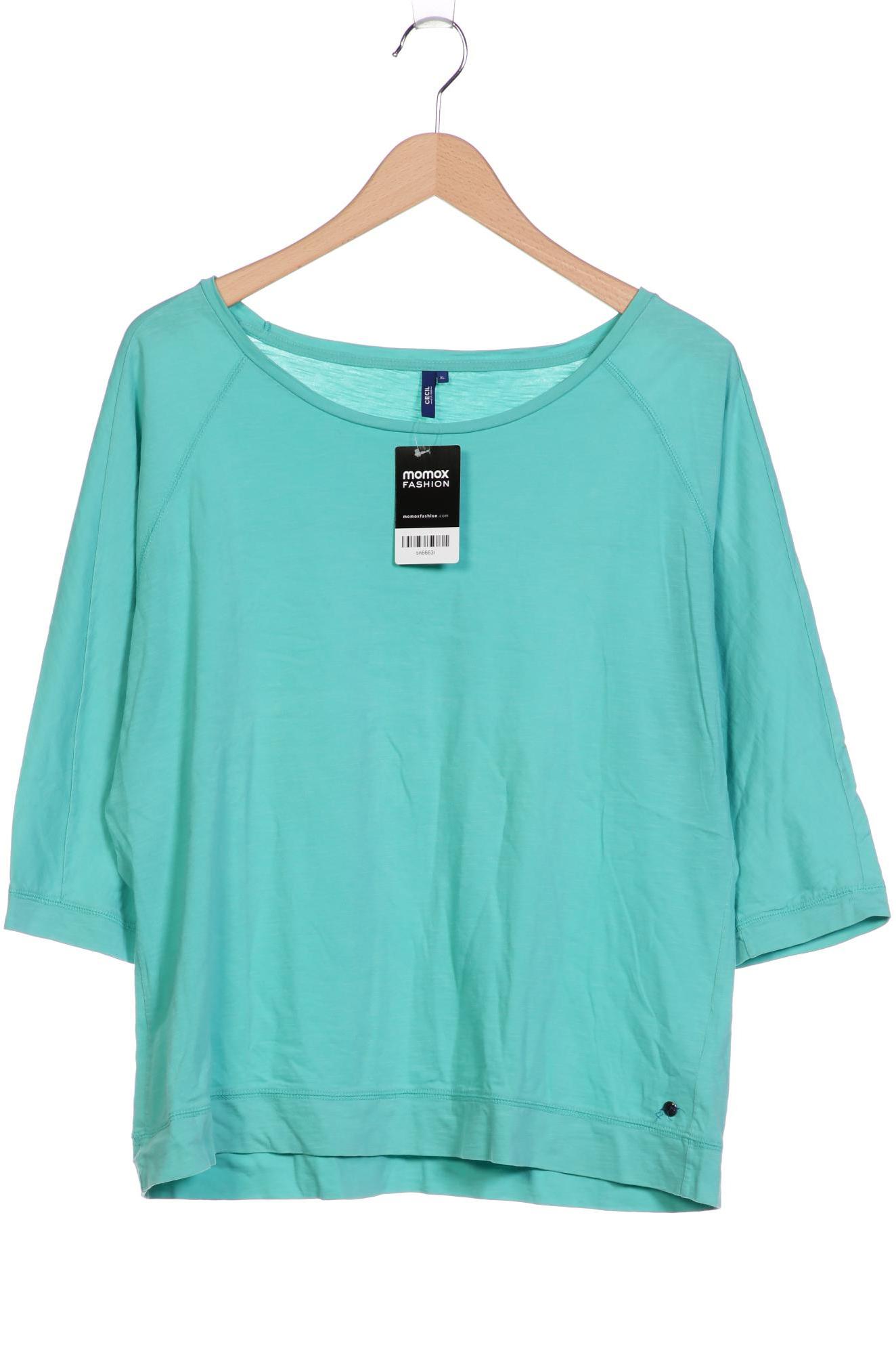 

Cecil Damen Langarmshirt, türkis, Gr. 44