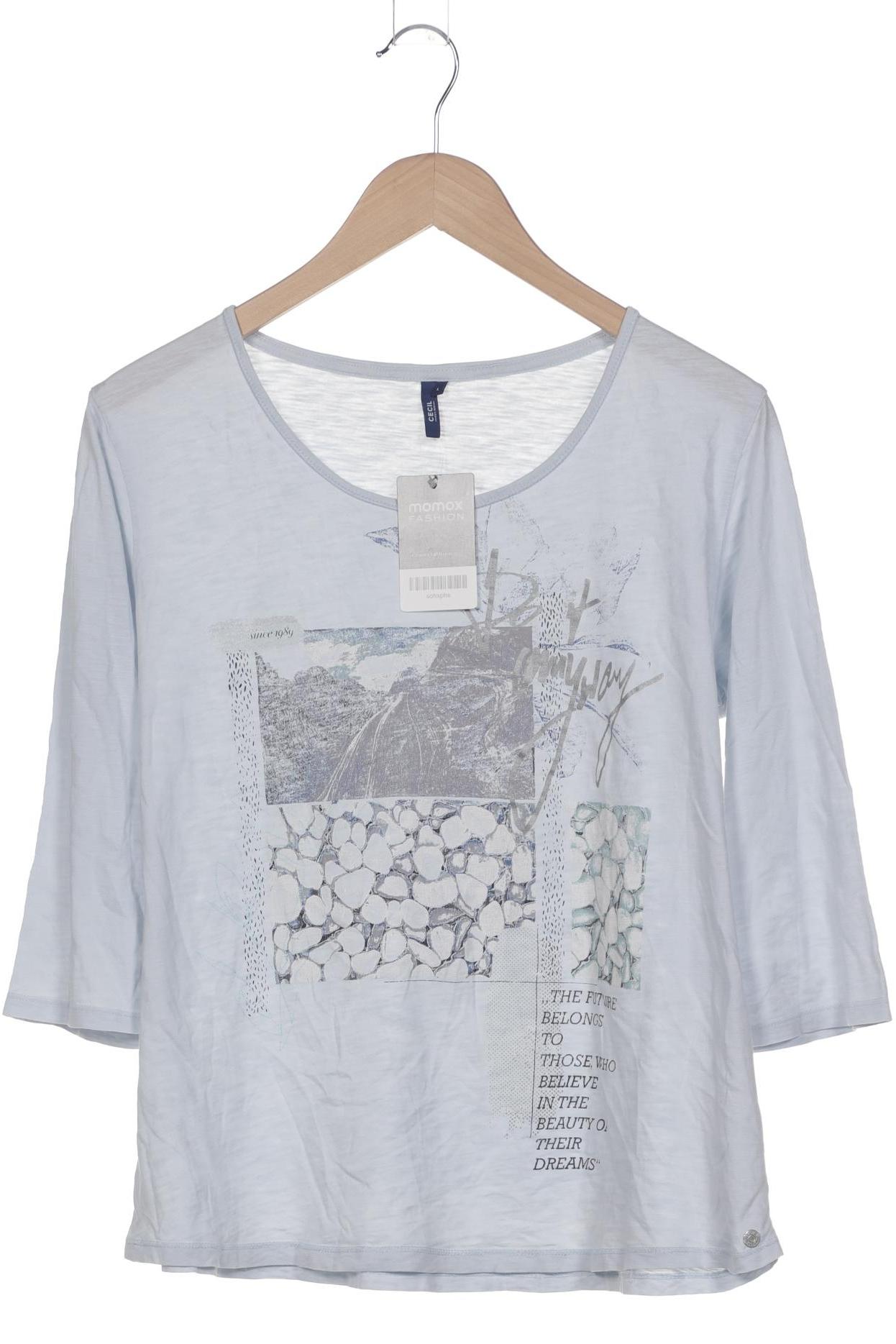 

Cecil Damen Langarmshirt, hellblau, Gr. 42