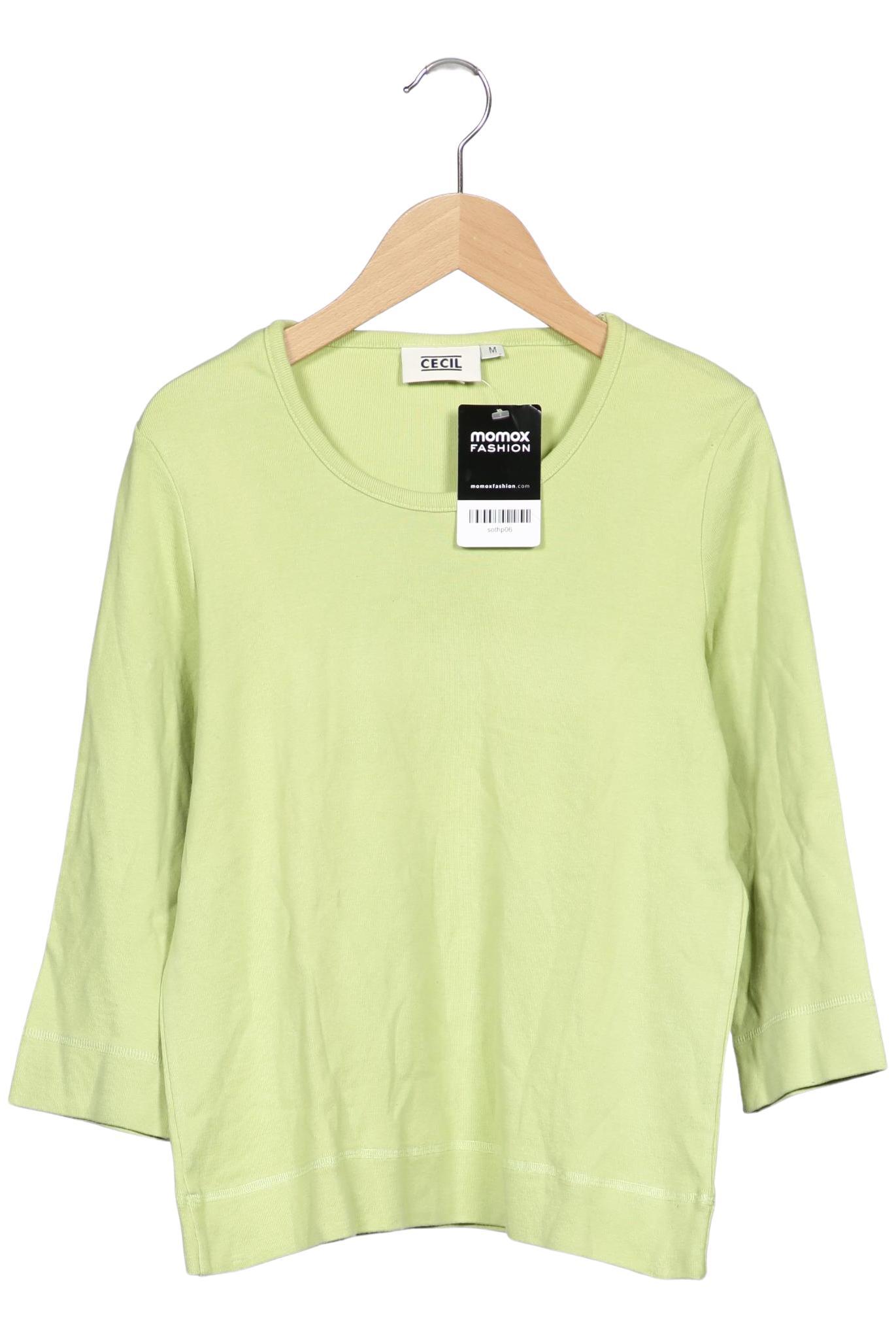 

Cecil Damen Langarmshirt, hellgrün, Gr. 38