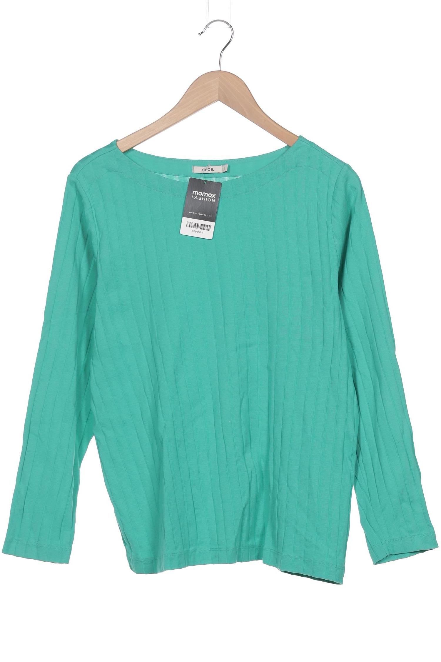 

Cecil Damen Langarmshirt, türkis, Gr. 42