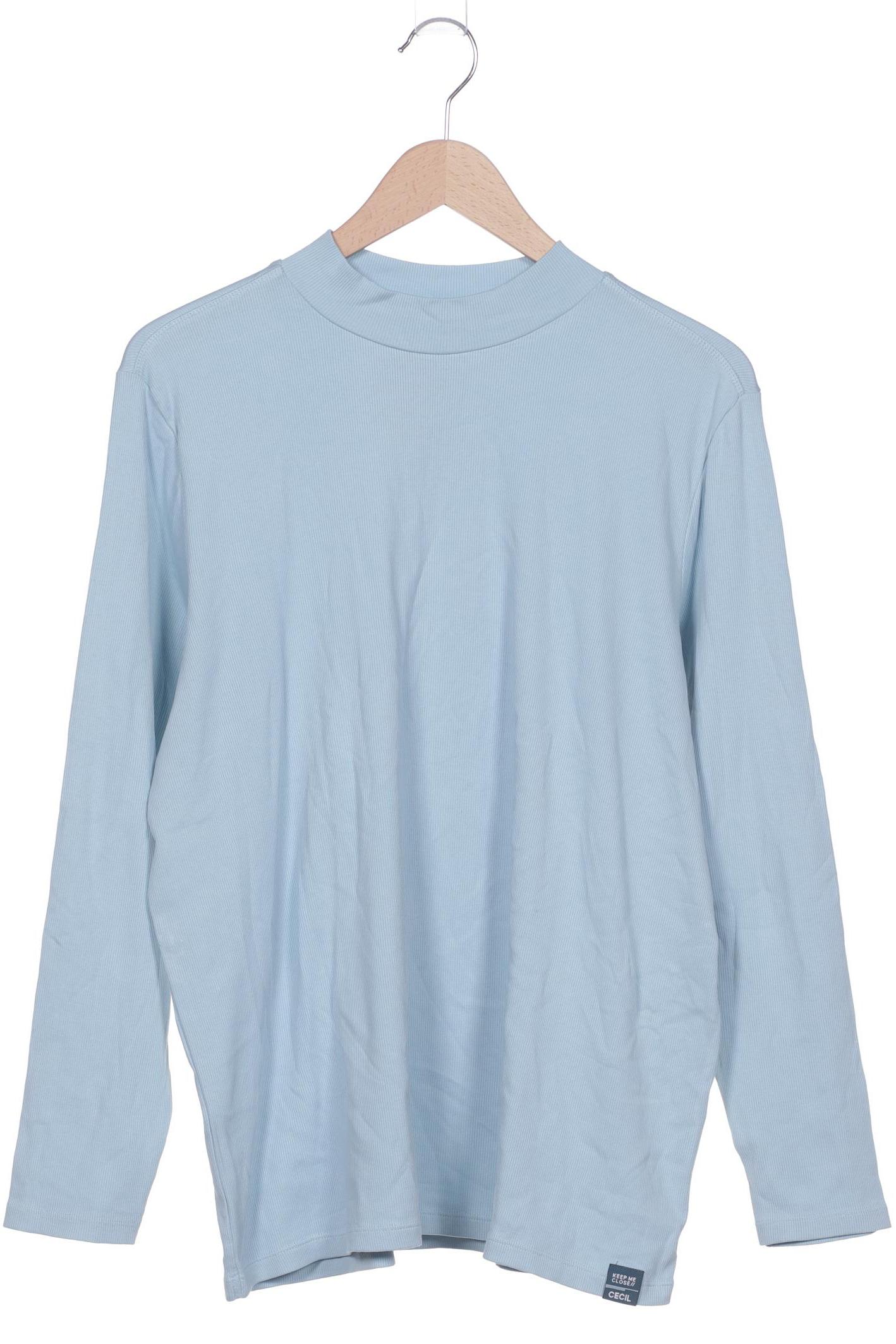 

Cecil Damen Langarmshirt, hellblau, Gr. 46