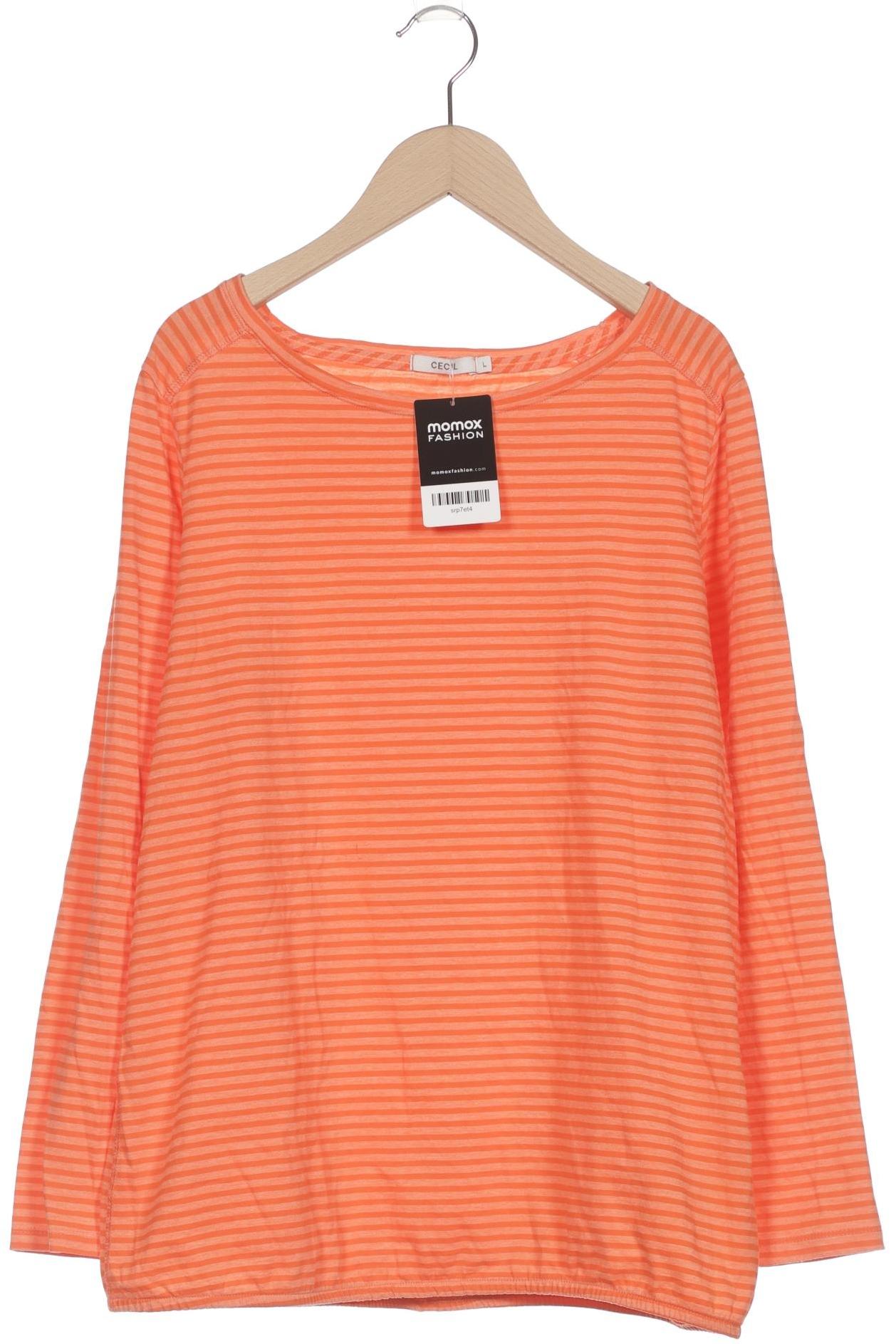 

Cecil Damen Langarmshirt, orange, Gr. 42