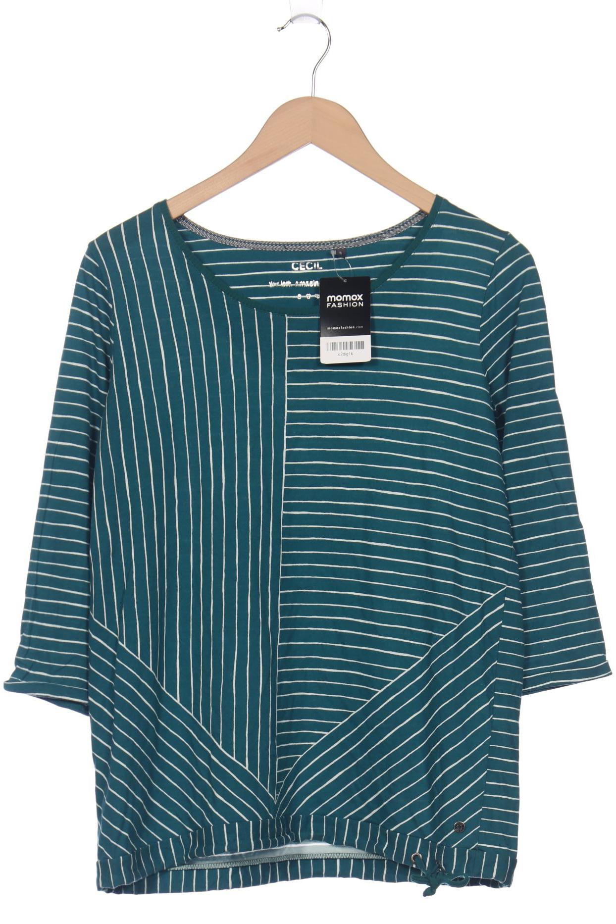 

Cecil Damen Langarmshirt, türkis, Gr. 36