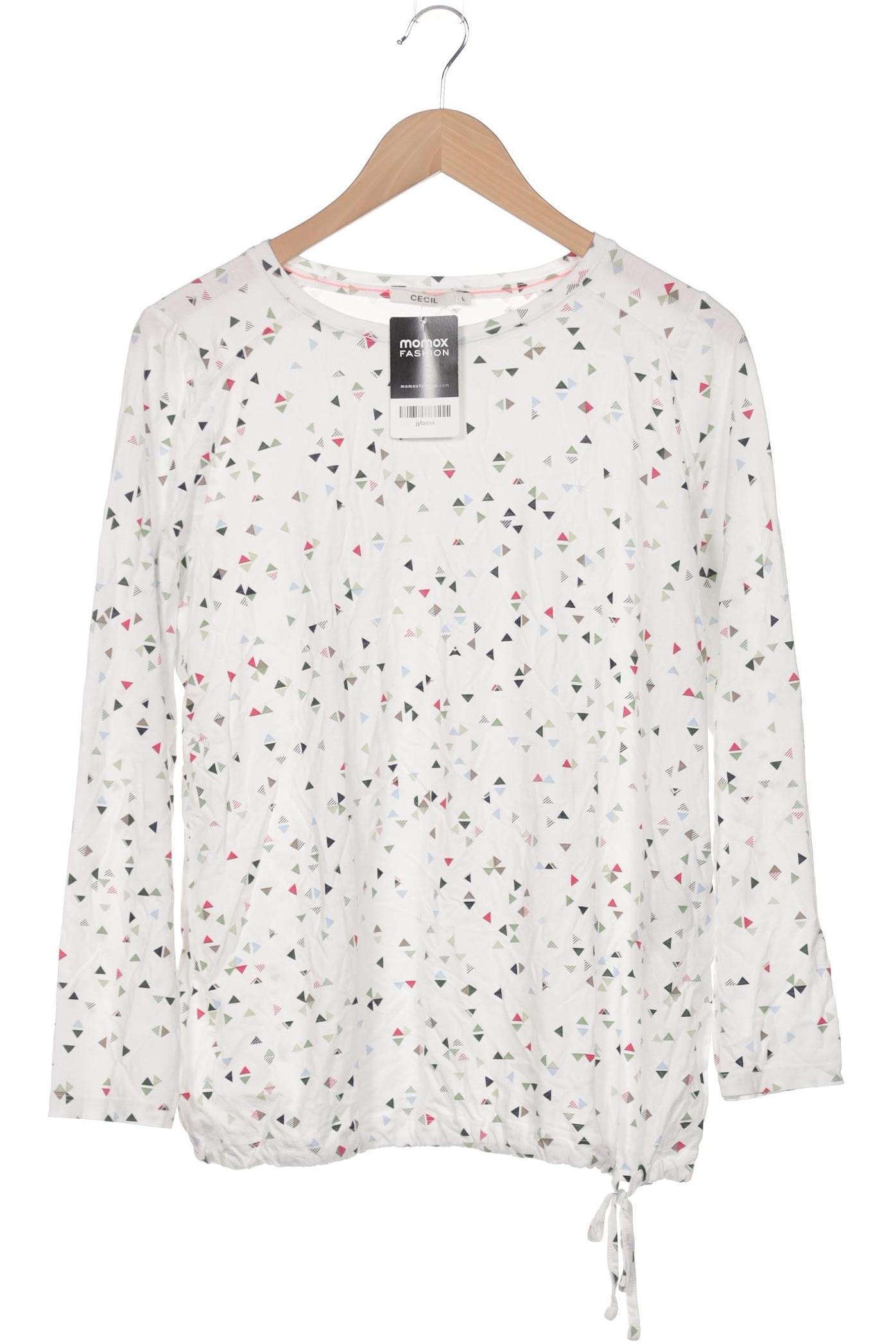 

Cecil Damen Langarmshirt, weiß, Gr. 42