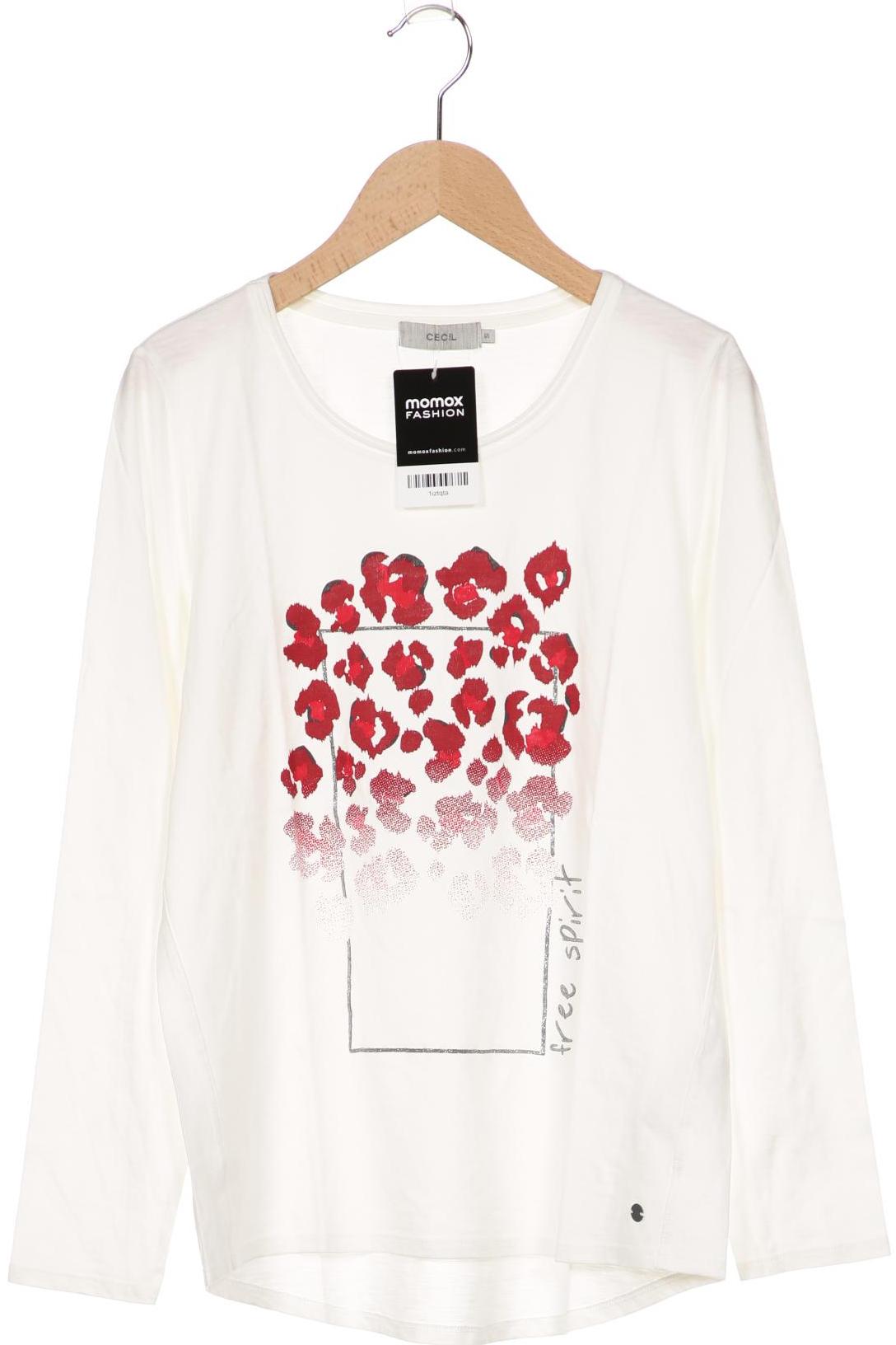 

Cecil Damen Langarmshirt, cremeweiß, Gr. 36